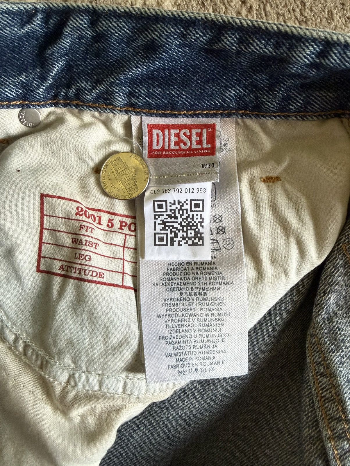 Diesel Diesel 2001 Relaxed Jeans Low Waist D-Macro Size US 30 / EU 46 - 7 Thumbnail