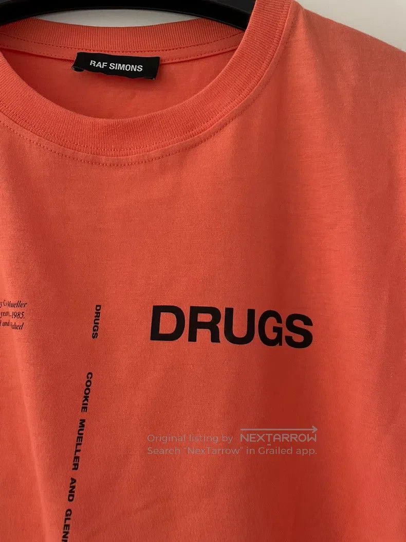 Raf Simons Raf Simons Orange Drugs T-shirt Size US S / EU 44-46 / 1 - 4 Thumbnail
