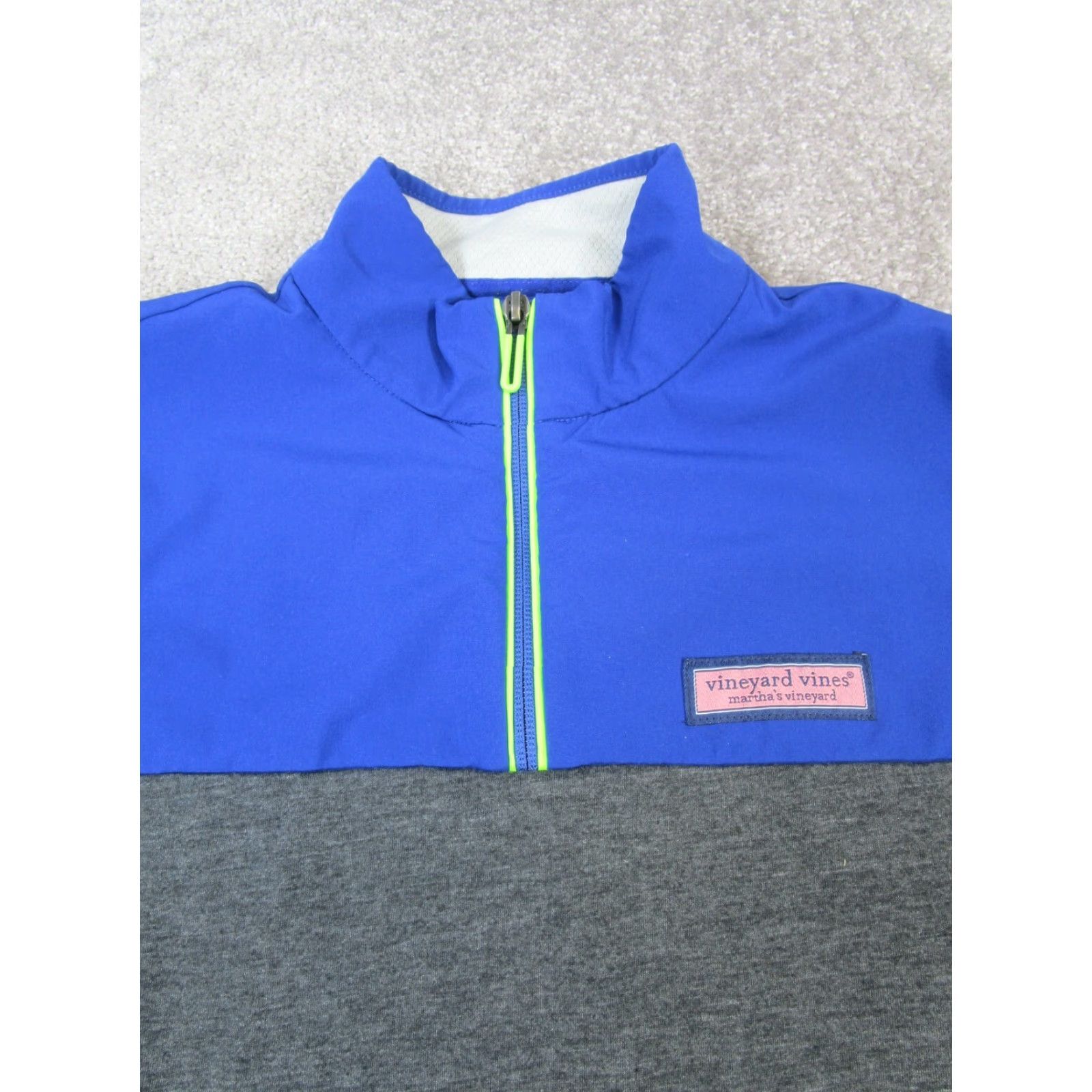 Vineyard Vines Vineyard Vines Jacket Mens XS Gray Quarter Zip Windbreaker Category: Jacket Size US XS / EU 42 / 0 - 2 Thumbnail