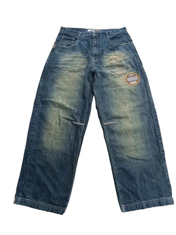 Japanese Brand Vintage baggy rap jeans Size US 38 / EU 54 - 6 Thumbnail