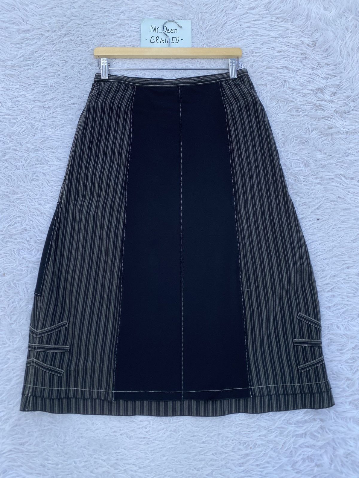 Japanese Brand Rare Japanese Brand Senso Unico Nice Design Midi Skirt Size 29" - 17 Thumbnail