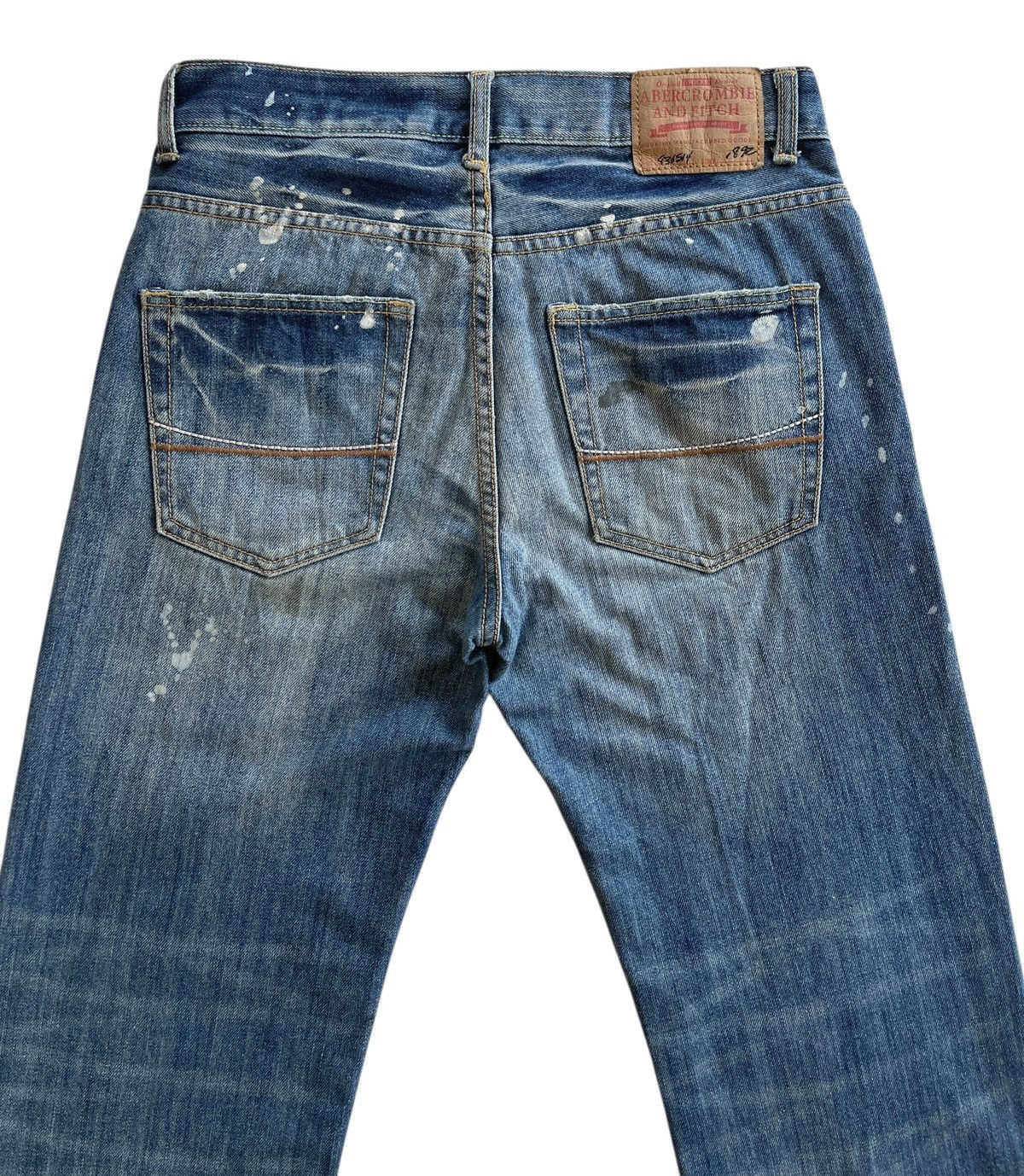 Abercrombie & Fitch Distressed Paint Splatters Denim Size US 30 / EU 46 - 4 Thumbnail