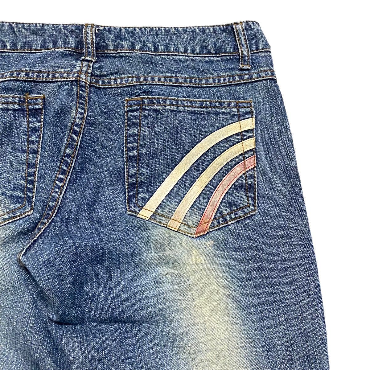 Japanese Brand Super Flare🔥 ALGONQUINS Hypnotic Denim Flare Jeans Size 28" / US 6 / IT 42 - 12 Thumbnail