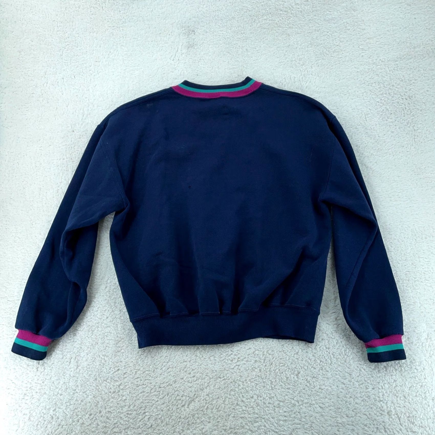 Jerzees VINTAGE Jerzees Sweatshirt Men's M Blue Clydesdale Horse Pullover Knit Lined USA Outdoors - Mens Size US M / EU 48-50 / 2 - 6 Thumbnail