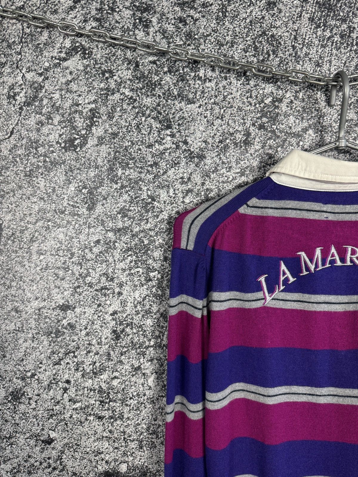 La Martina La Martina Polo Shirt Long Sleeve Striper Rugby Style Size M Size US M / EU 48-50 / 2 - 13 Thumbnail