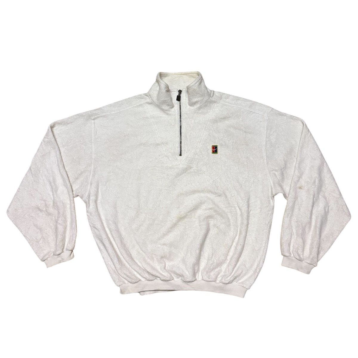 Nike × Vintage Vintage Nike Fleece Sweatshirt Small Logo Size US L / EU 52-54 / 3 - 1 Thumbnail