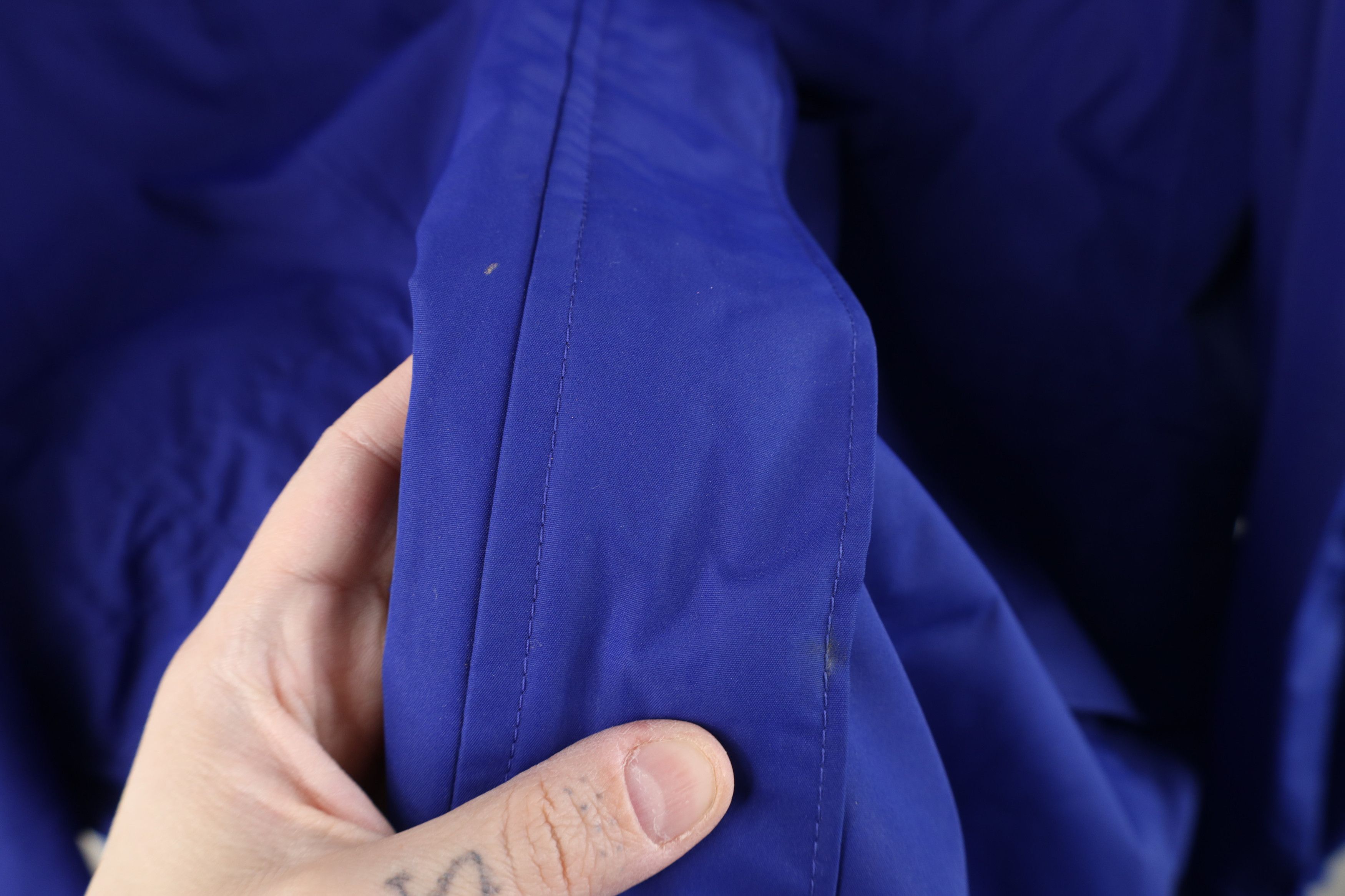 Lands' End × Vintage Vintage Lands End Hooded Full Zip Rain Parka Jacket Blue Size 3XL / US 20-22 - 4 Thumbnail