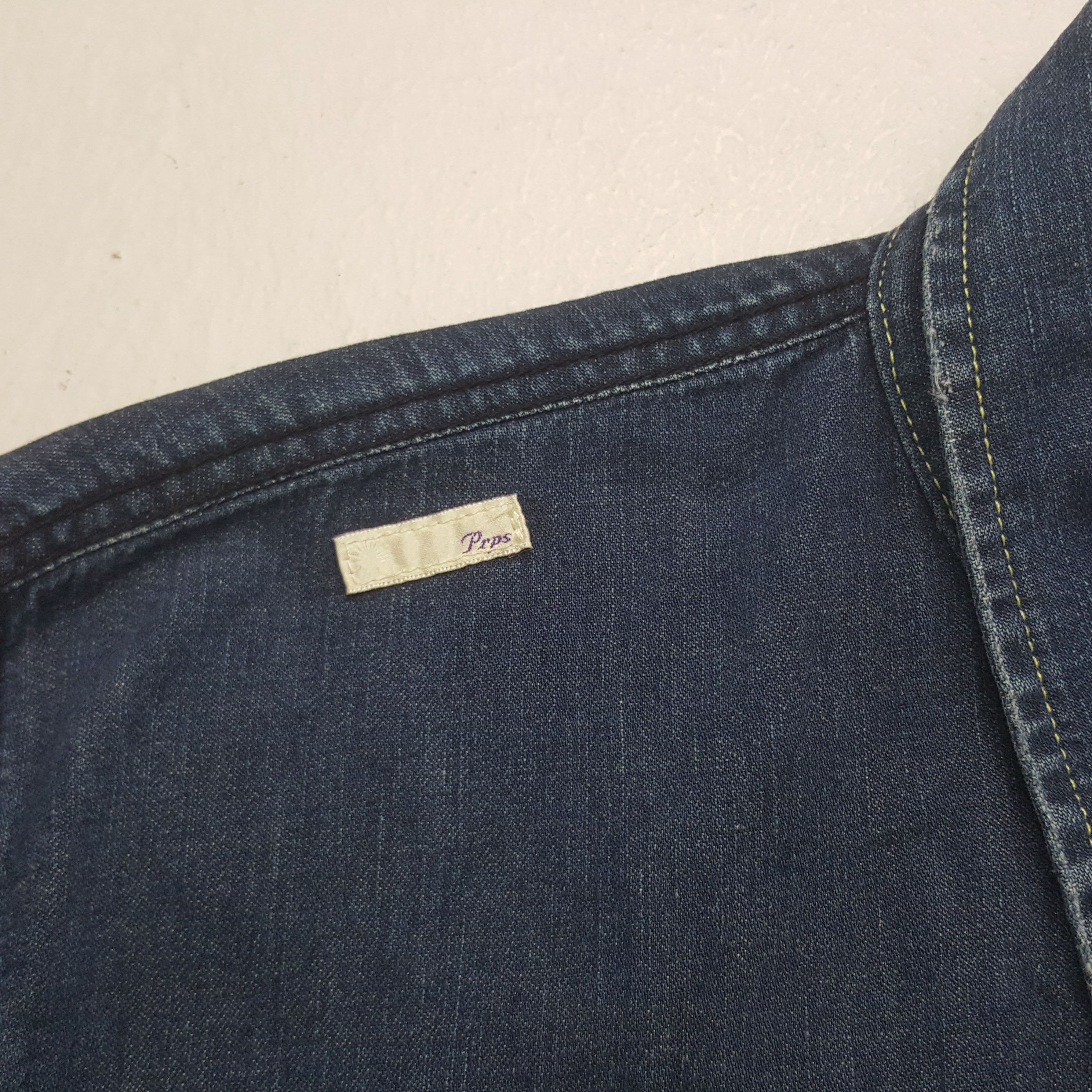 Prps Vintage PRPS Denim Button Up Shirt Size US L / EU 52-54 / 3 - 4 Thumbnail