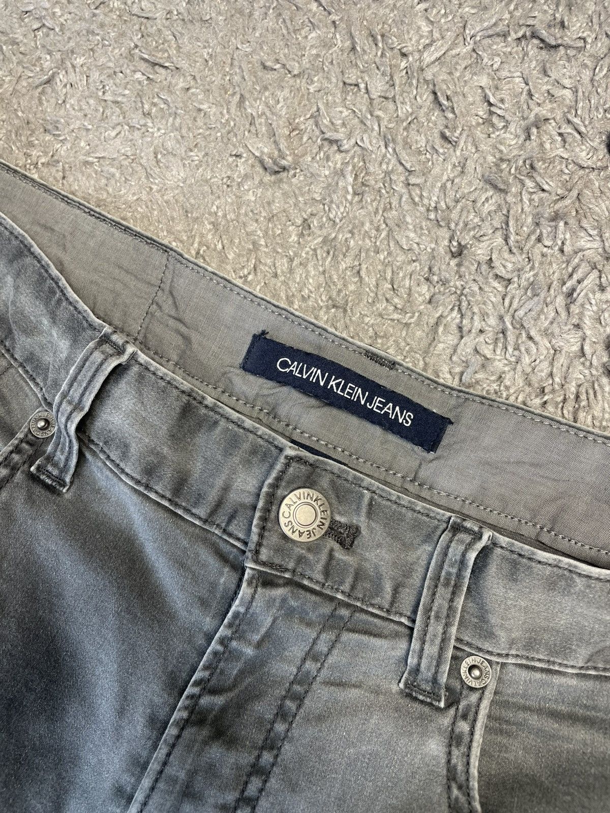 Calvin Klein × Vintage Calvin Klein Jeans Denim pants wet asphalt size 34x30 Size US 34 / EU 50 - 7 Thumbnail