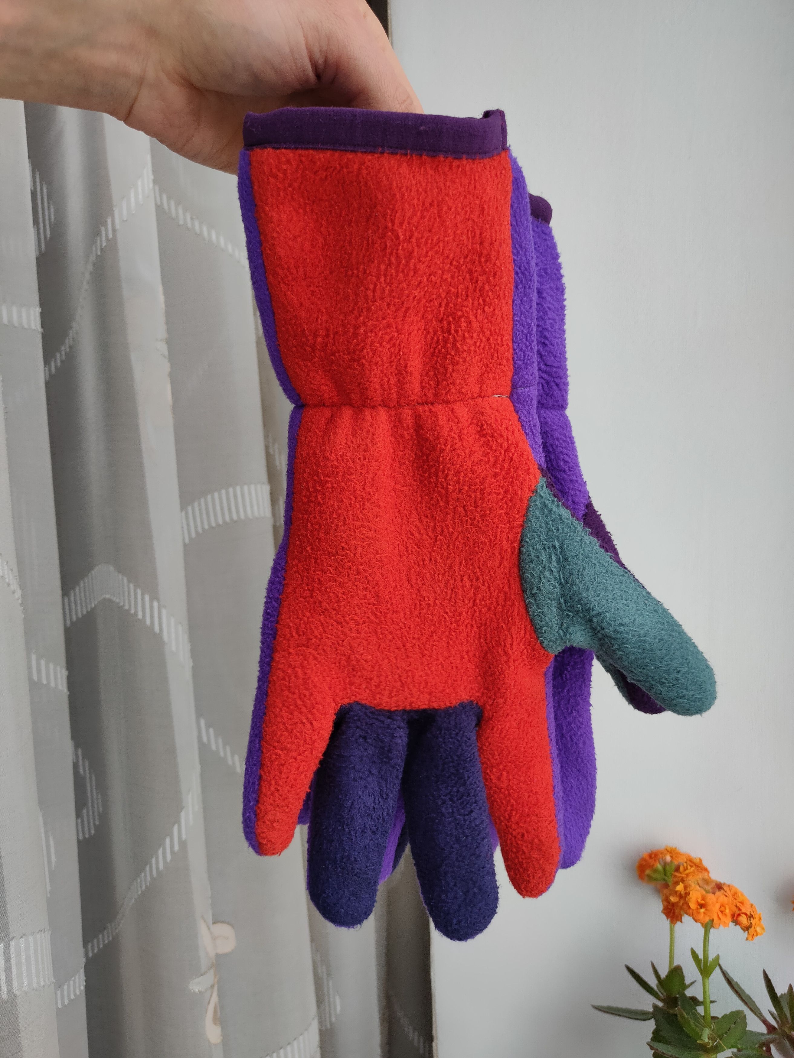 Polartec Vintage Polartec series zoo ultra rare 90s fleece gloves Size ONE SIZE - 2 Thumbnail