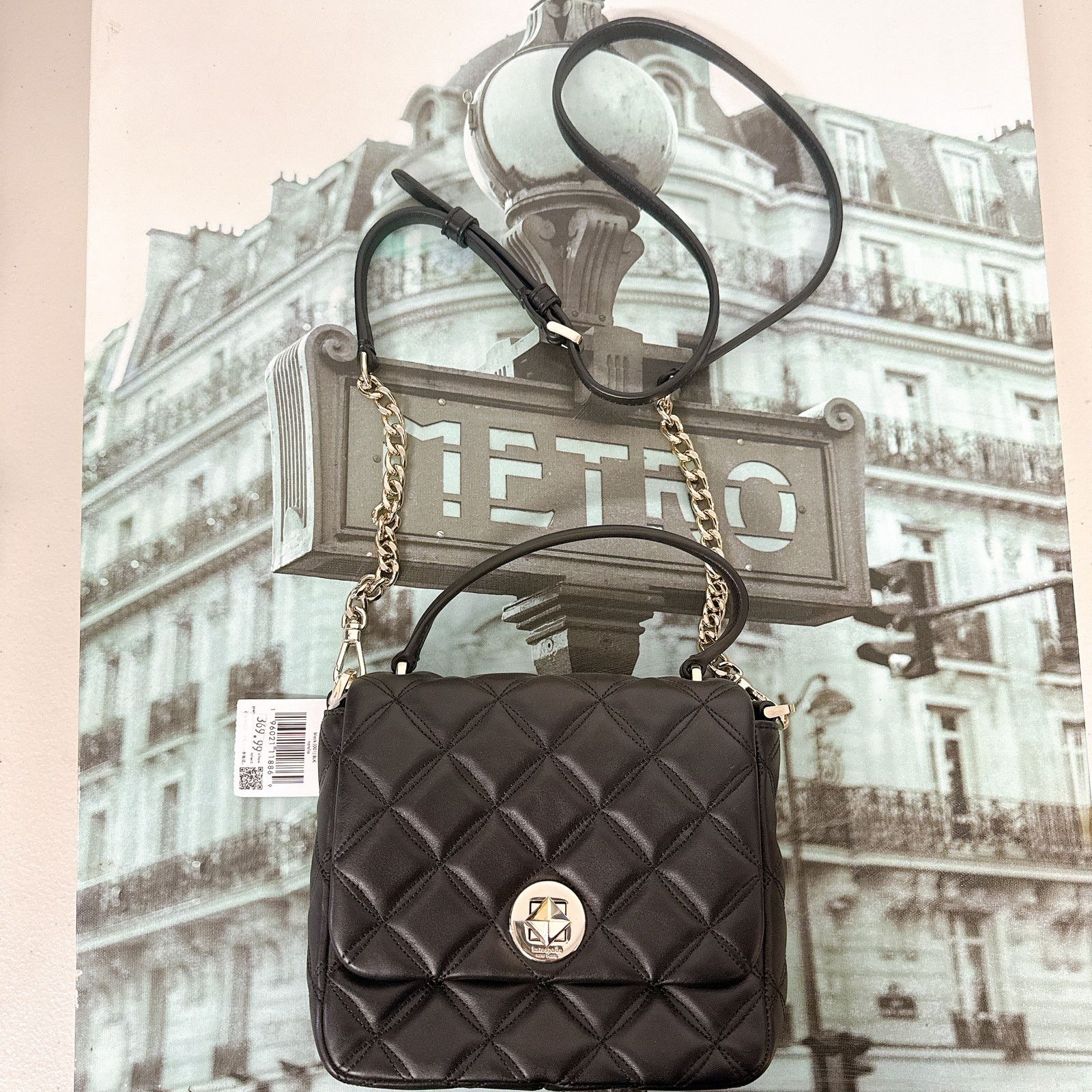 Kate Spade Kate Spade K8162 Natalia Square Crossbody Bag in Black Size ONE SIZE - 6 Thumbnail