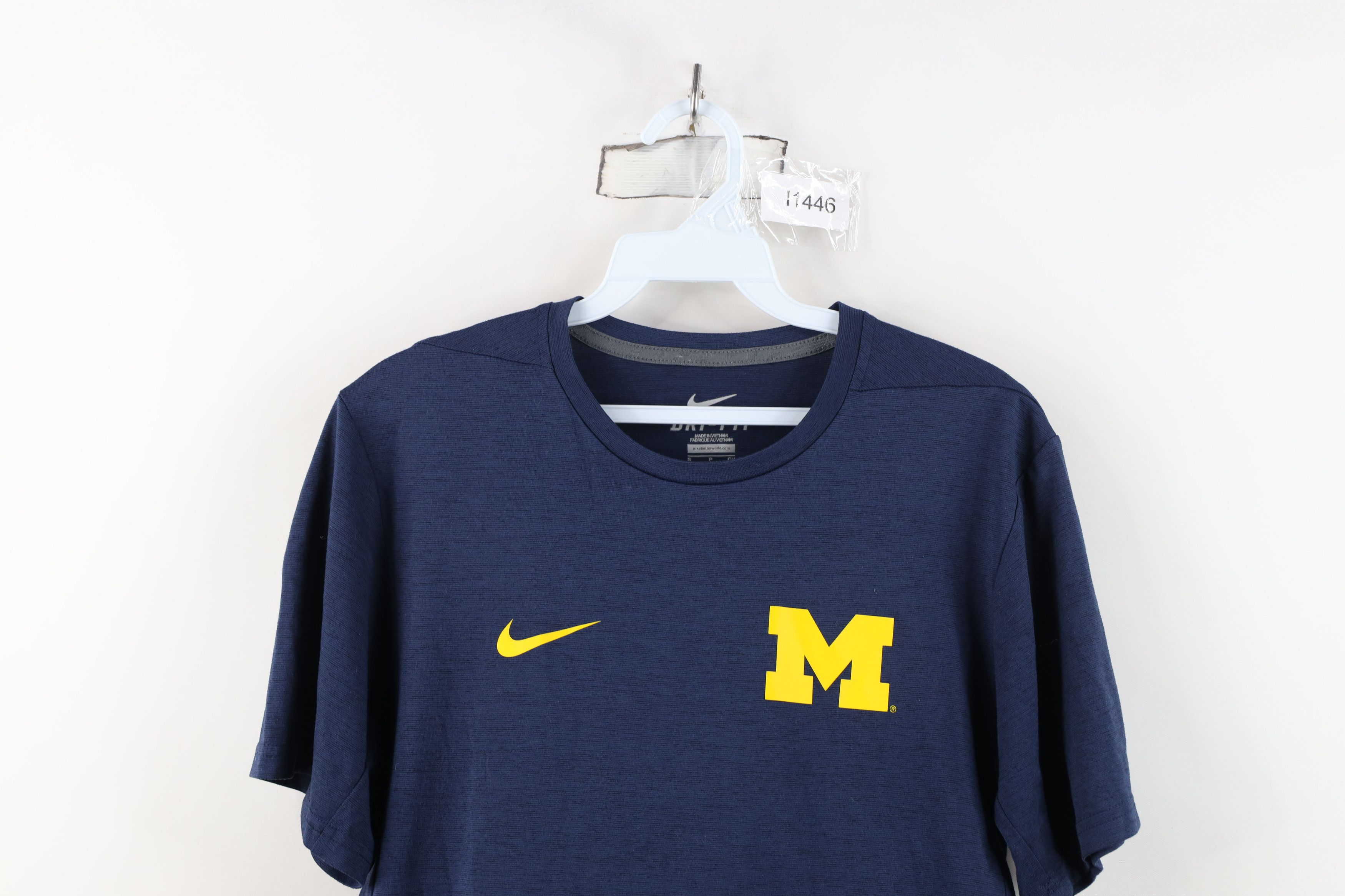 Nike Nike University of Michigan Short Sleeve T-Shirt Blue Size US S / EU 44-46 / 1 - 2 Thumbnail