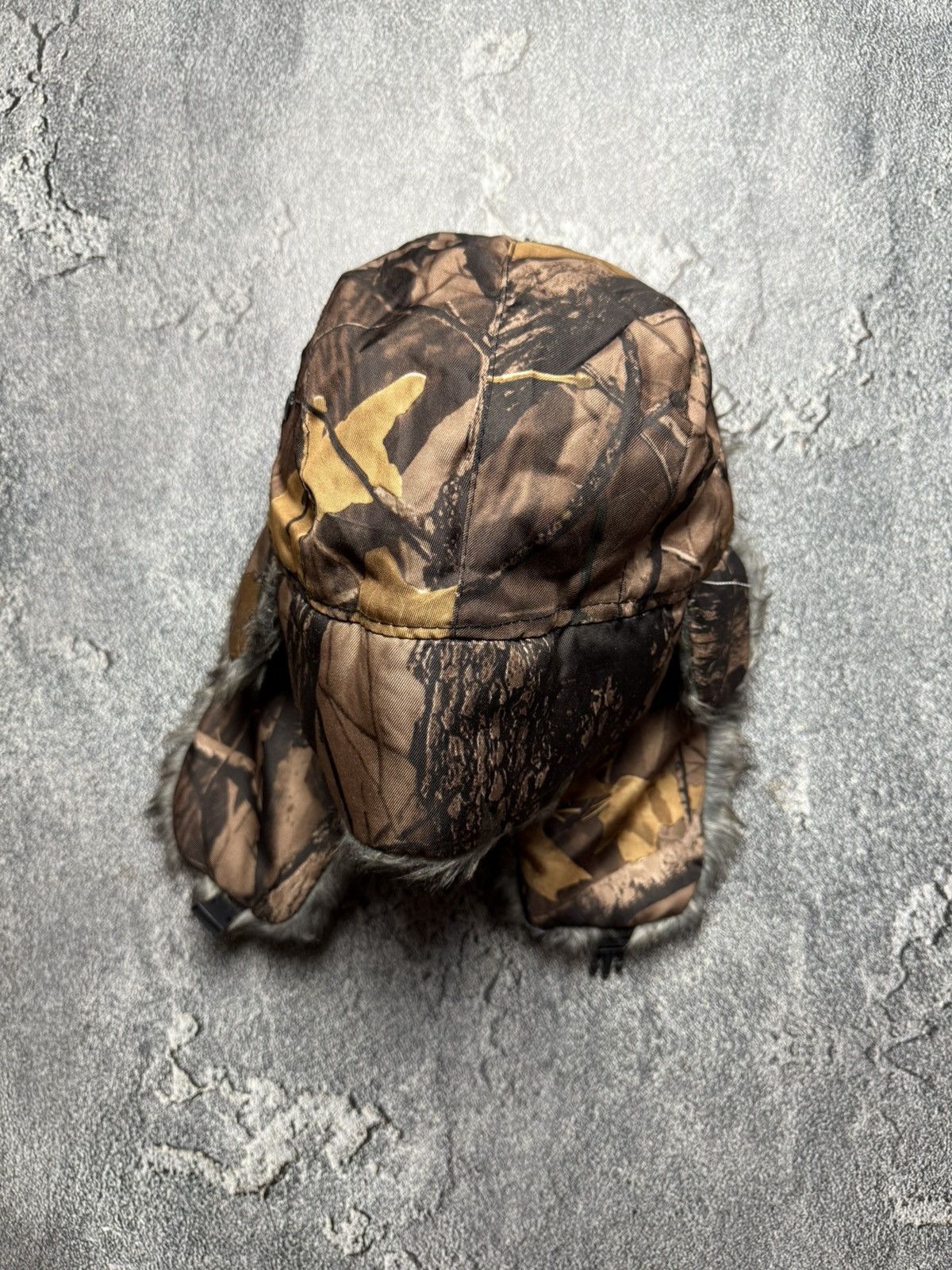 Realtree Y2K Real Tree Faux Fur Ushanka VNTG Fuzzy Warm Trapper Hat Size ONE SIZE - 2 Thumbnail