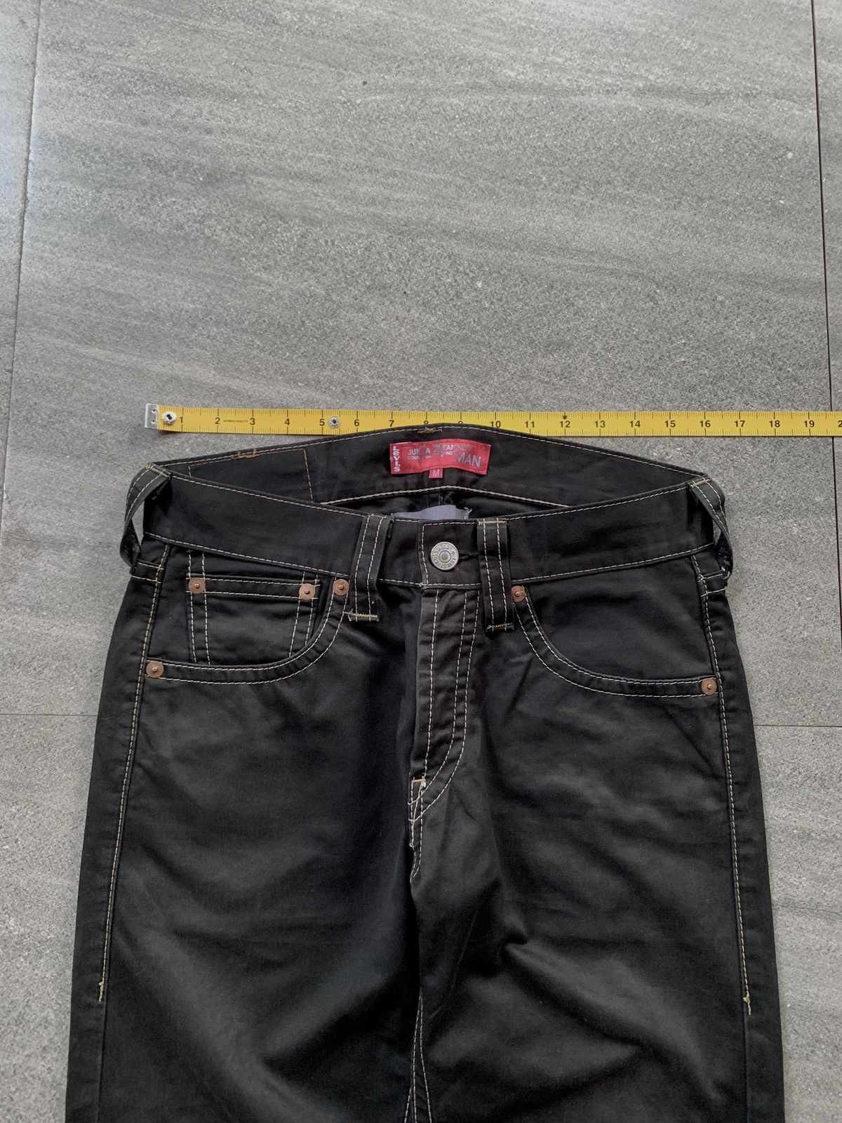 Junya Watanabe × Levi's FREE TAX! Contrast Stitching Straight Denim Jeans Size US 31 - 15 Thumbnail