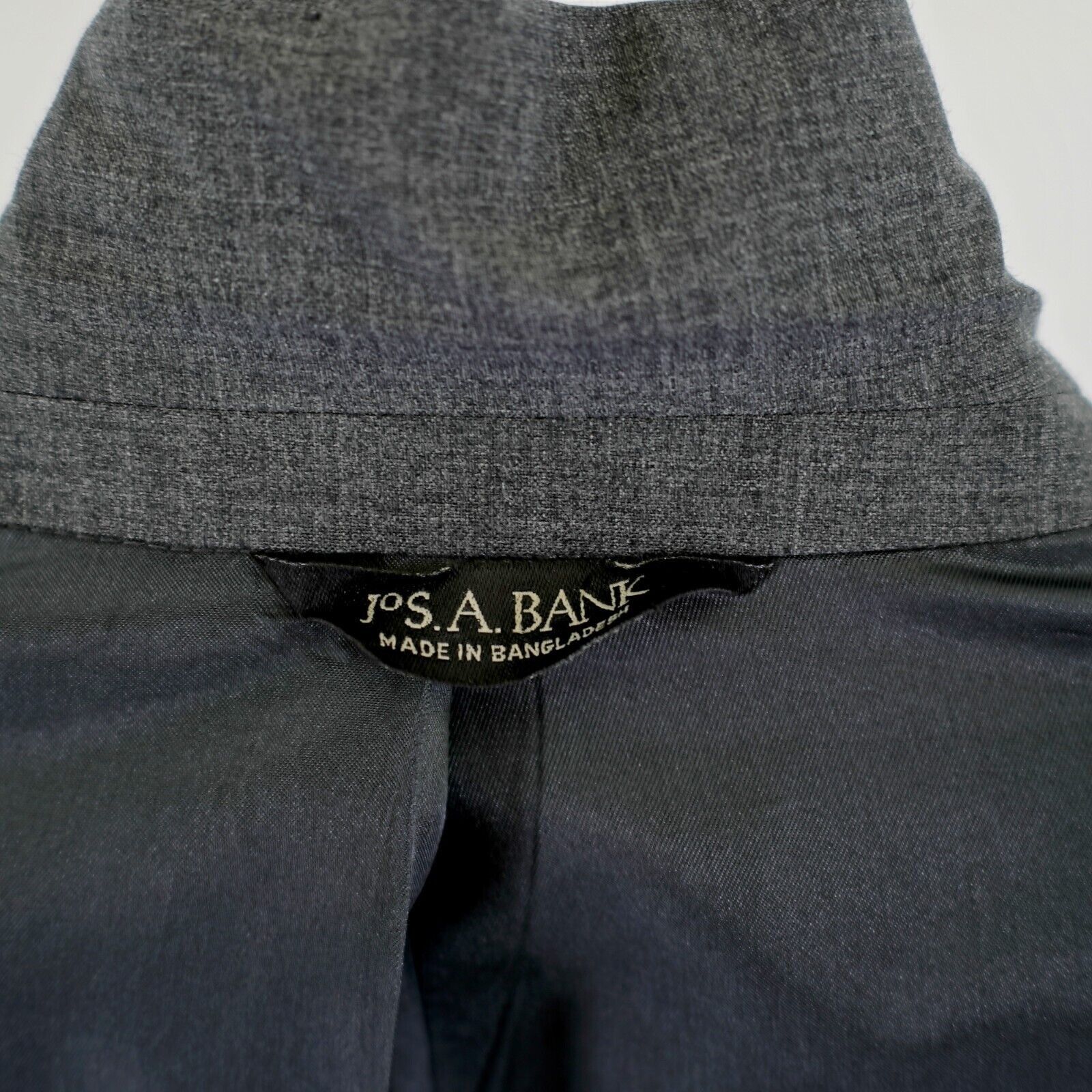 Jos. A. Bank Jos A Bank Wool Gray 40R 2 Button Suit Jacket / Blazer Size 40R - 11 Thumbnail