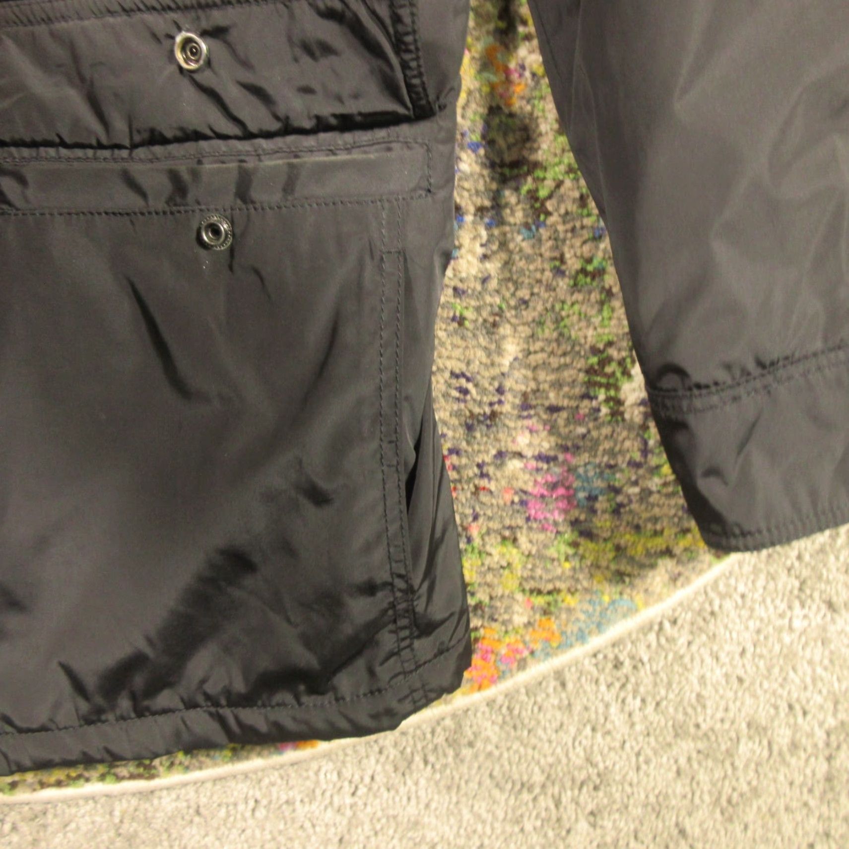 Alfani VINTAGE? No. Alfani Utility Four Pocket Snap Front Jacket Men L Long Black Lightly Insulated Size US L / EU 52-54 / 3 - 6 Thumbnail
