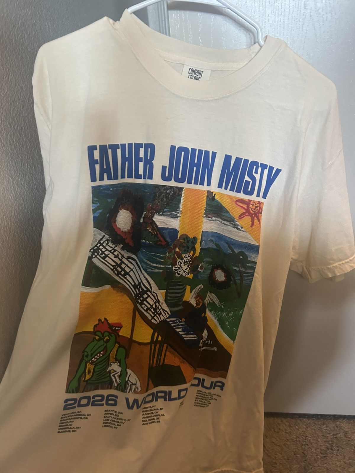 Comfort Colors Father John Misty 2026 World Tour Tee Size US L / EU 52-54 / 3 - 3 Thumbnail