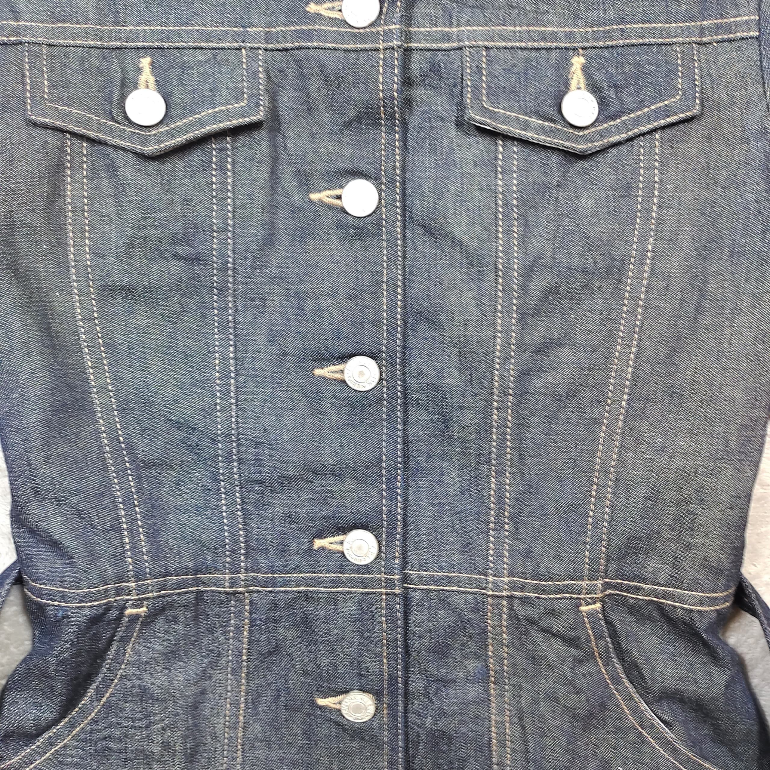 Issey Miyake MK KLEIN INDIGO BLUE DENIM TRUCKER JACKET COAT WITH BELT Size S / US 4 / IT 40 - 4 Thumbnail