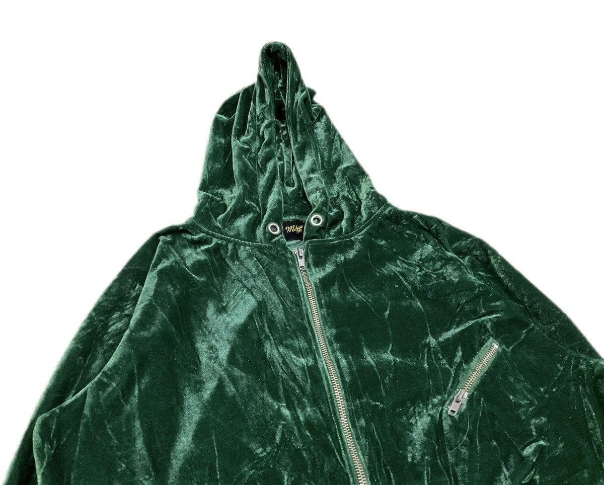 Hysteric Glamour 🔥Sick Y2K Japanese Brand Green Velvet Hoodie Hysteric Style Size US L / EU 52-54 / 3 - 4 Thumbnail