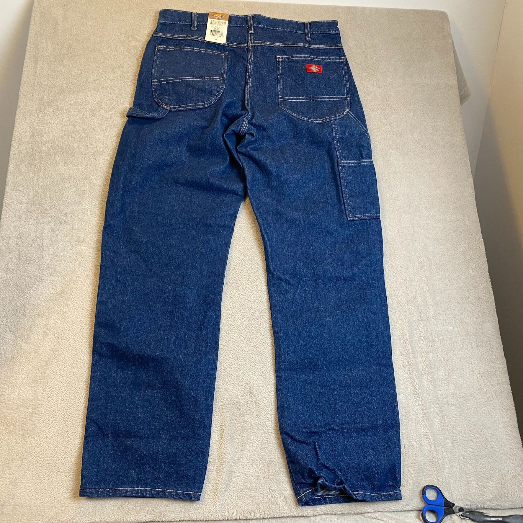 Dickies Dickies Mens Jeans 36x32 Relaxed Fit Blue Denim Durable 100% Size US 38 / EU 54 - 10 Thumbnail
