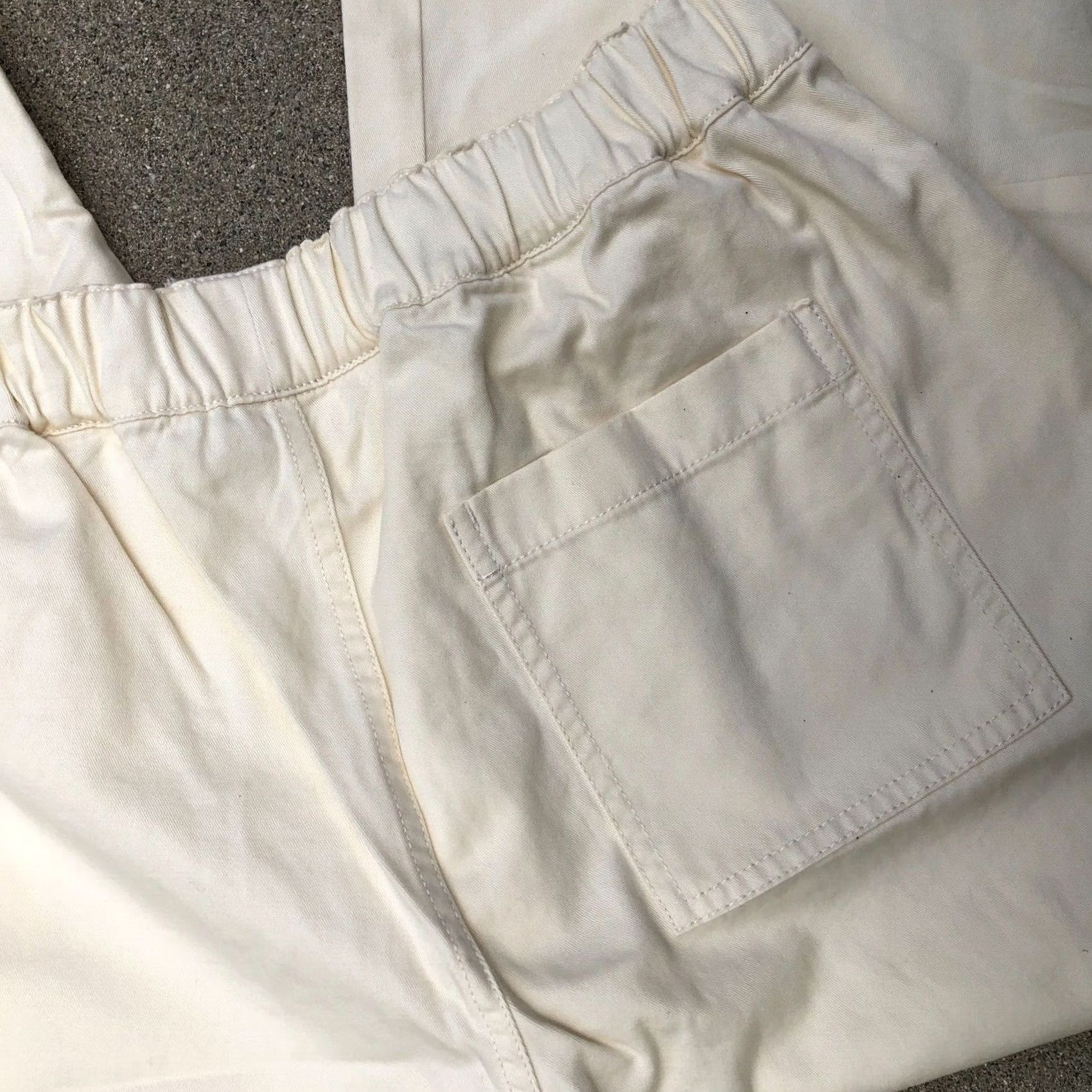 Madewell MADEWELL Cargo Parachute Pants LG Women's Wide Leg Beige Elastic Waist Brand New Size 36" / US 14 / IT 50 - 4 Thumbnail