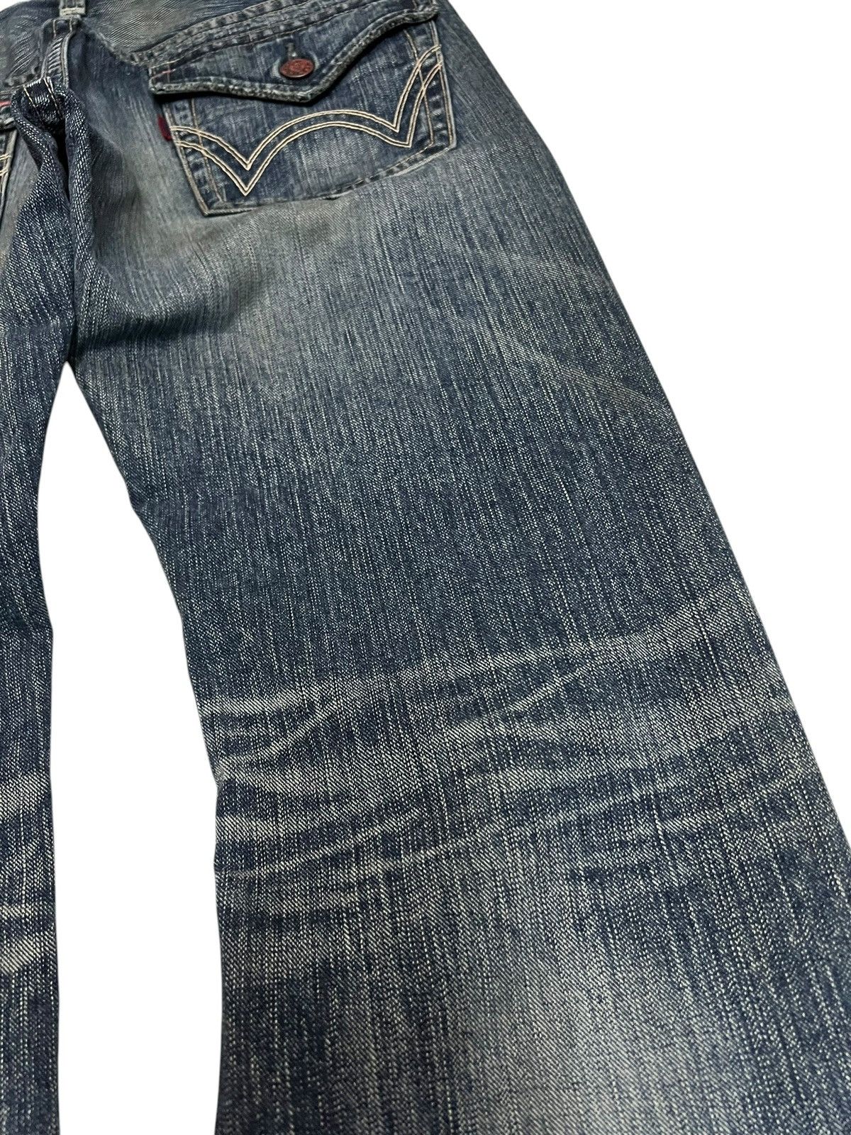 Edwin Vintage Edwin 503 Blue Trip Distress Jean Size US 32 / EU 48 - 15 Thumbnail