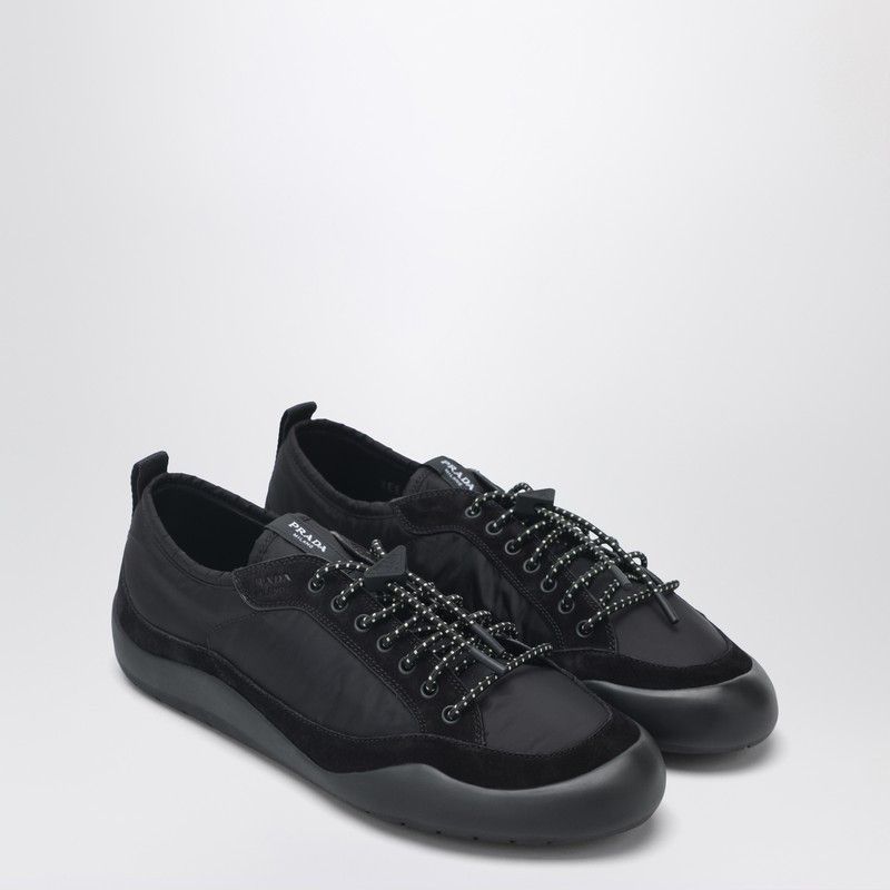 Prada Prada Black Speedrock Sneakers In Re-Nylon And Suede Size US 8 / EU 41 - 1 Thumbnail