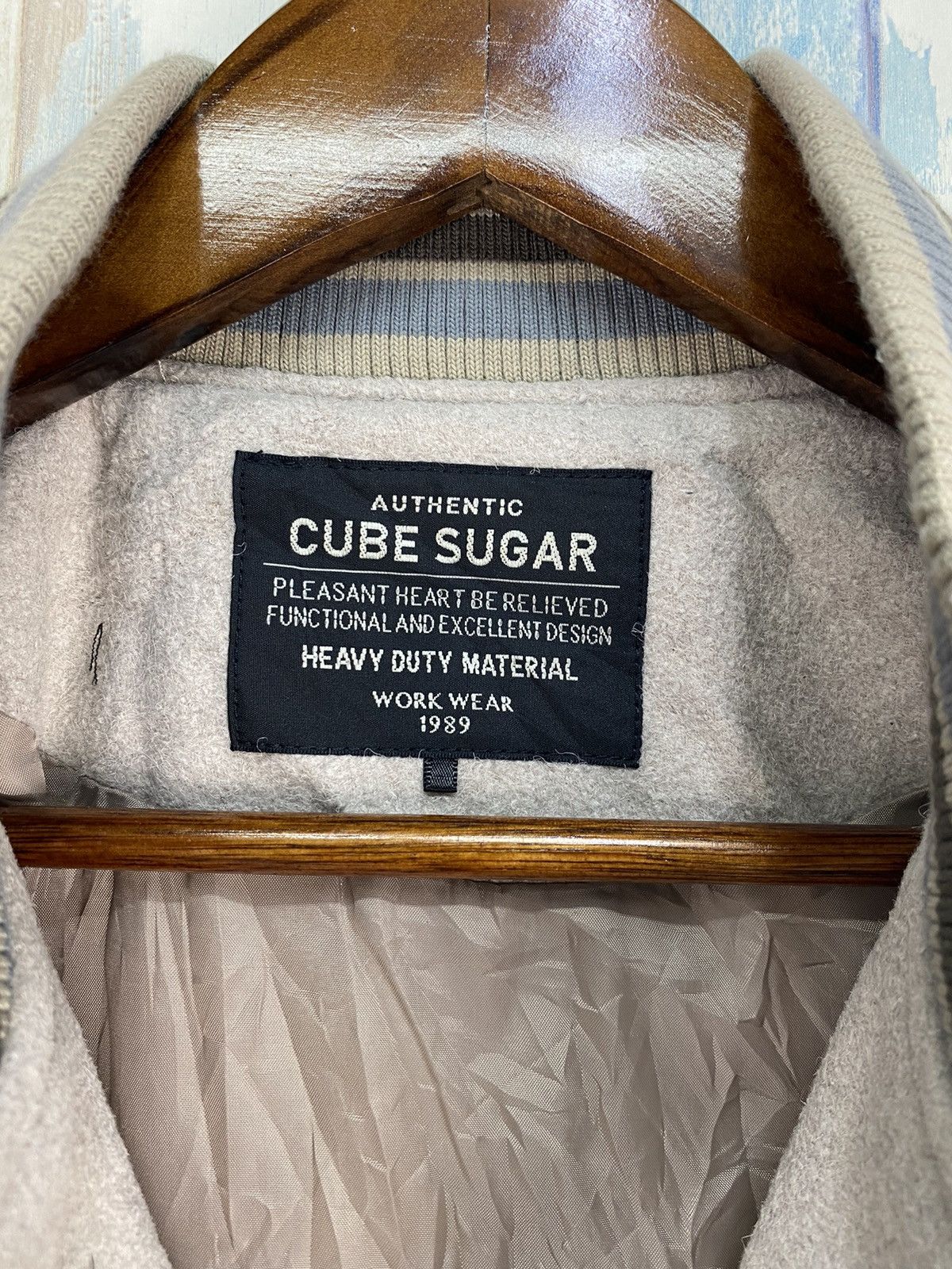 Japanese Brand Cube Sugar Varsity Jacket Size US M / EU 48-50 / 2 - 7 Thumbnail