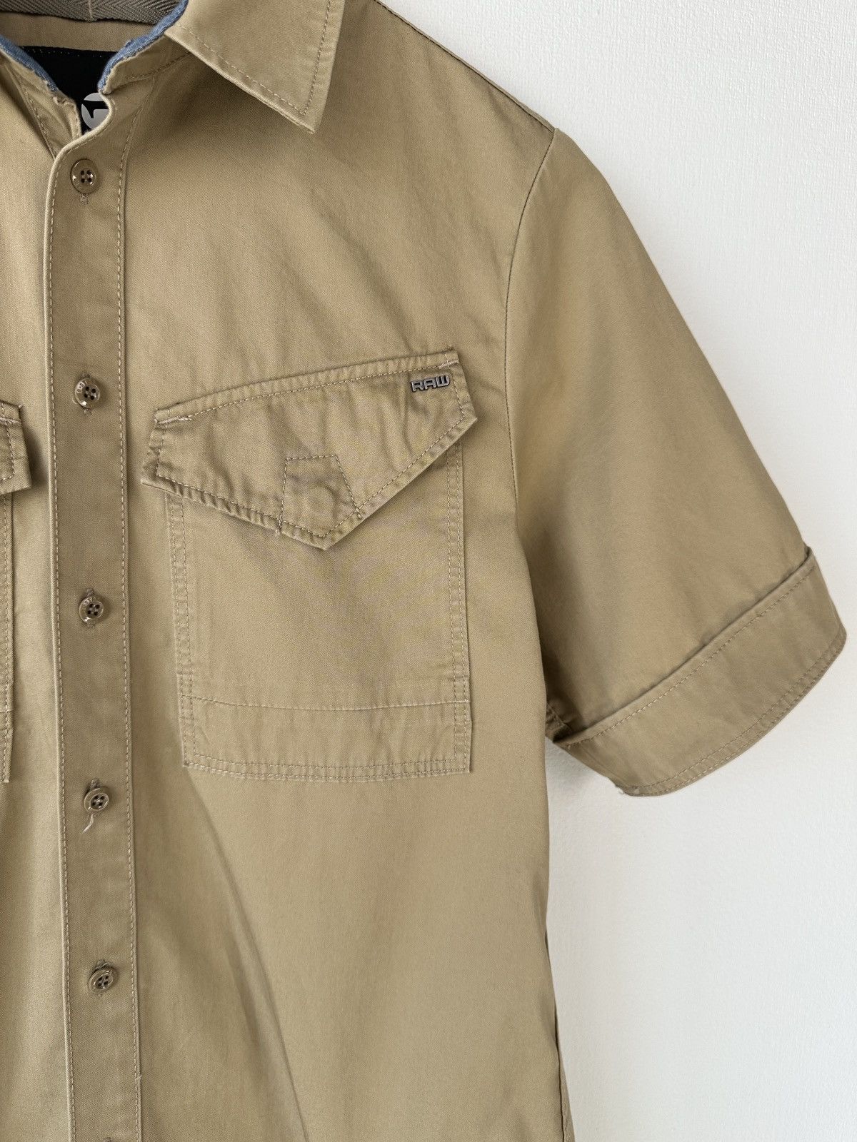 G-Star G-STAR RAW Rovic Shirt Utility Dress Short Sleeve Beige XS Size XS / US 0-2 / IT 36-38 - 5 Thumbnail
