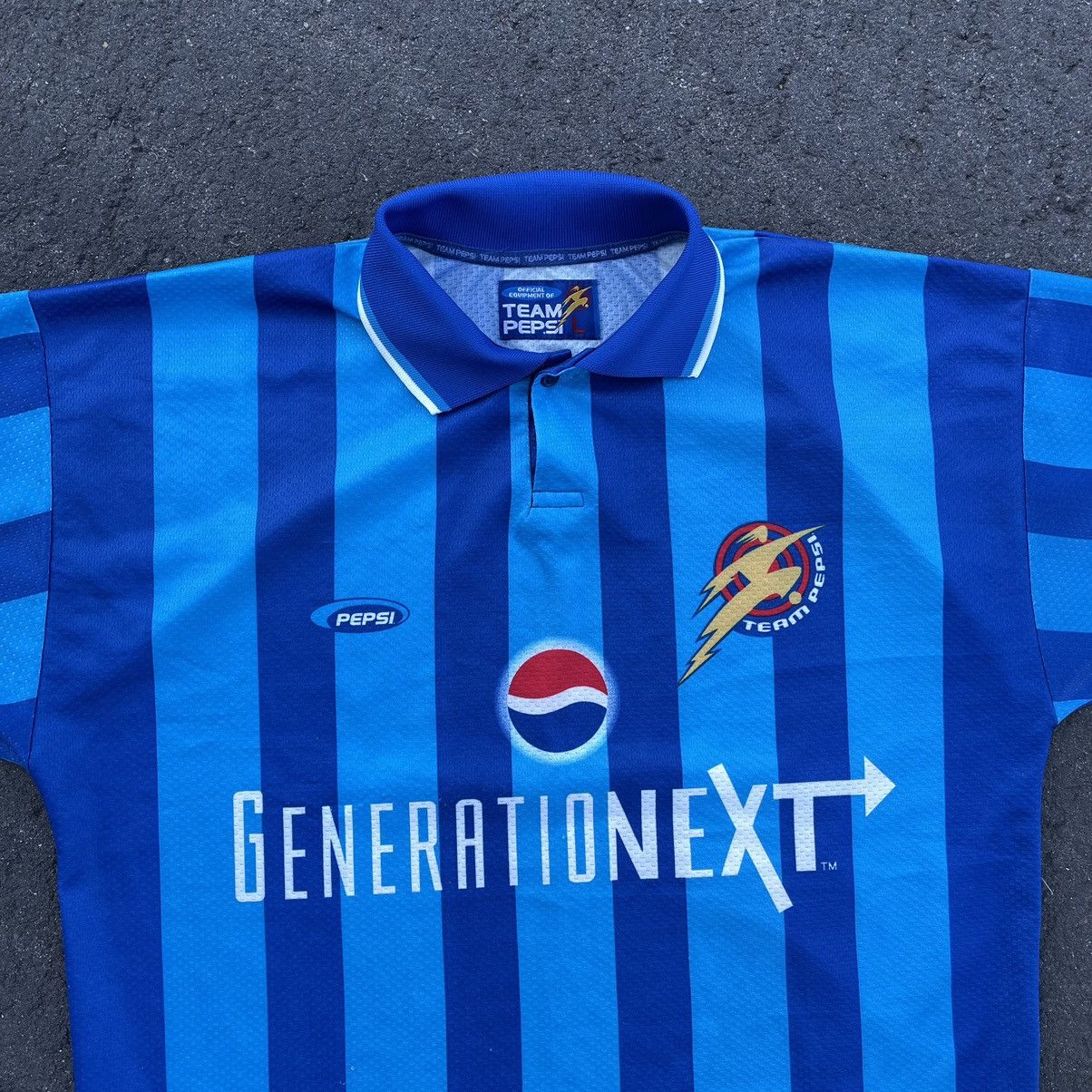 Vintage 1998 TEAM PEPSI JERSEY SOCCER FOOTBALL KIT BLOKE CORE Size US L / EU 52-54 / 3 - 3 Thumbnail