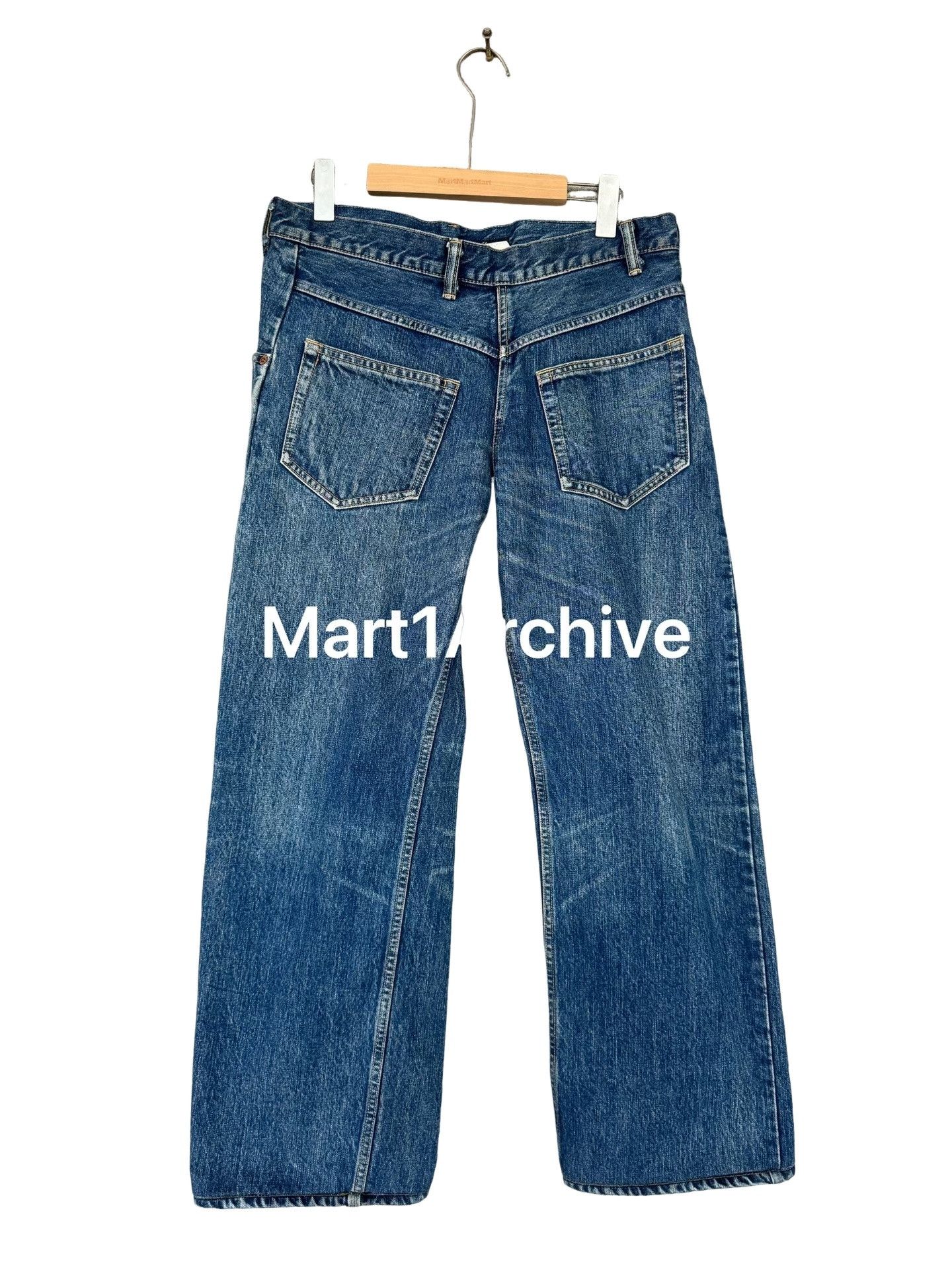 Yohji Yamamoto Yohji Yamamoto Y's Asymmetric Denim Jeans Size 33 Size US 33 - 1 Thumbnail
