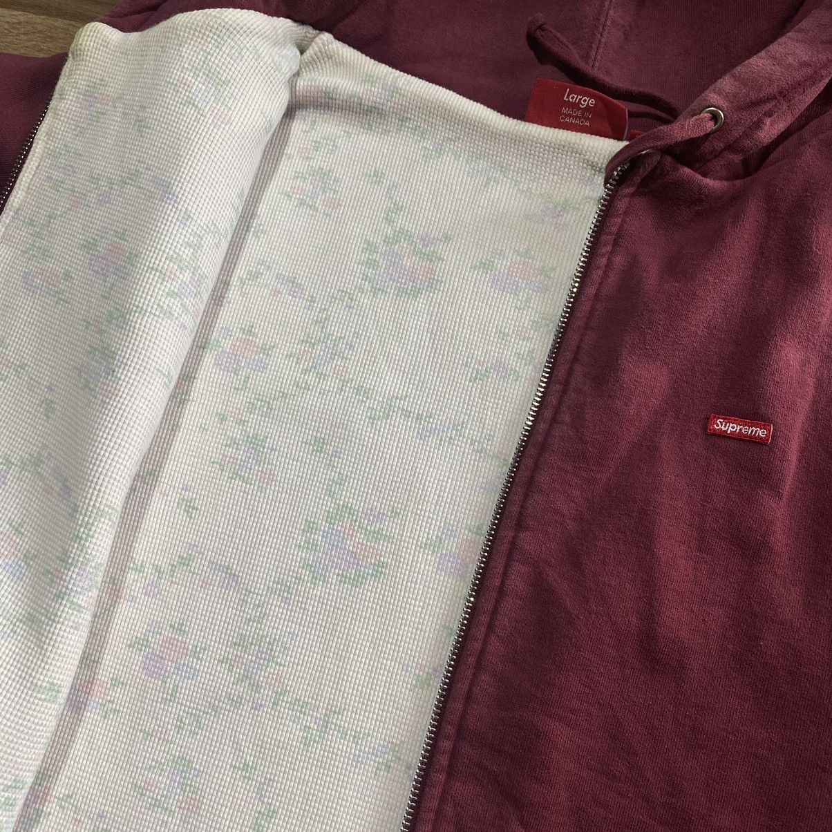 Supreme Supreme Small Box Logo Thermal Zip up Hoodie 2016 Size US L / EU 52-54 / 3 - 6 Thumbnail