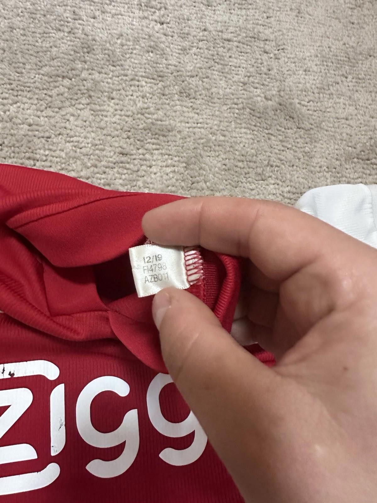 Adidas AJAX AMSTERDAM 2019 2020 HOME FOOTBALL SHIRT SOCCER JERSEY Size US L / EU 52-54 / 3 - 6 Thumbnail
