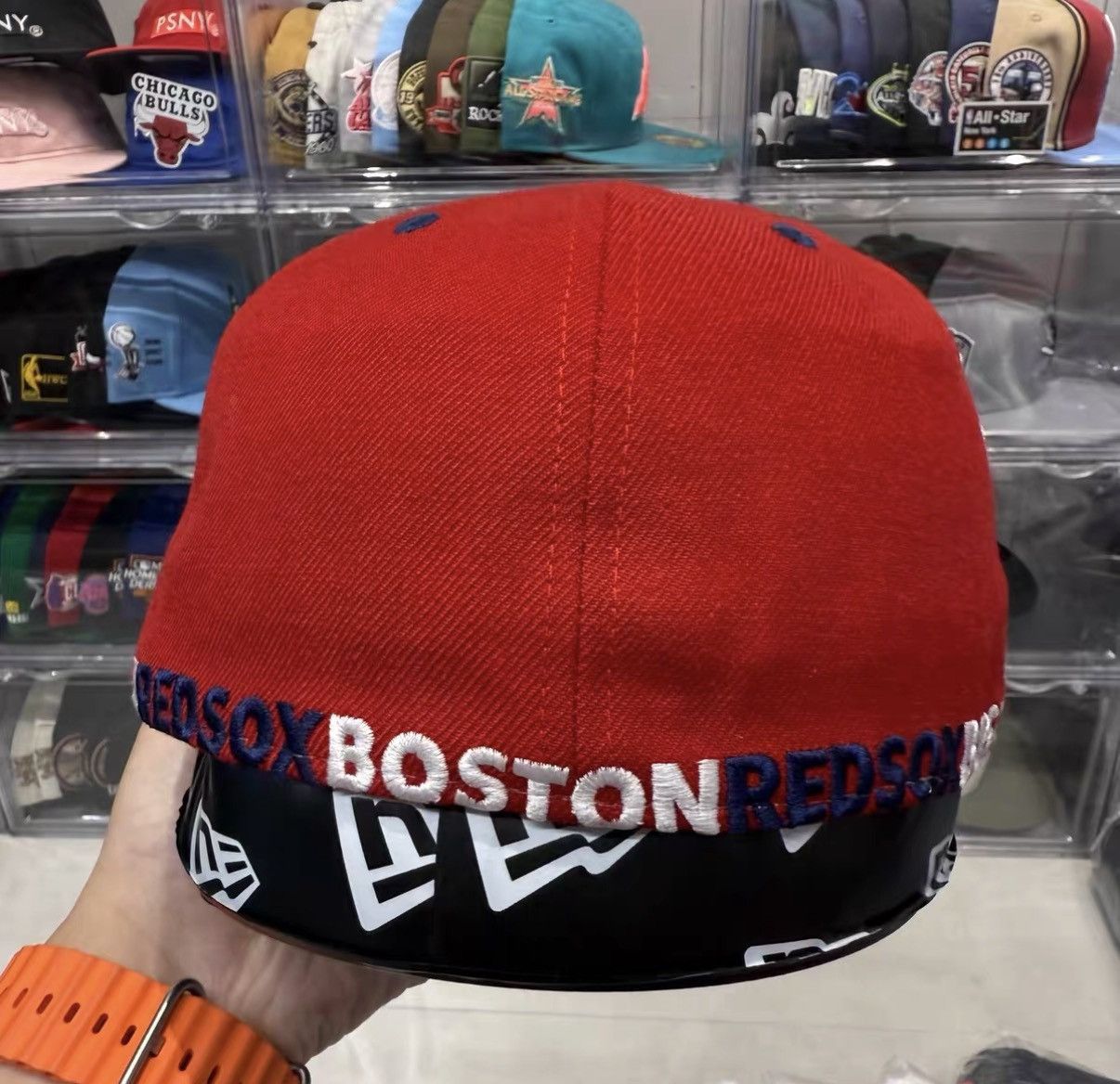 New Era New Era MLB Boston Red Sox Flat Brim Baseball Cap J32 Size ONE SIZE - 4 Thumbnail