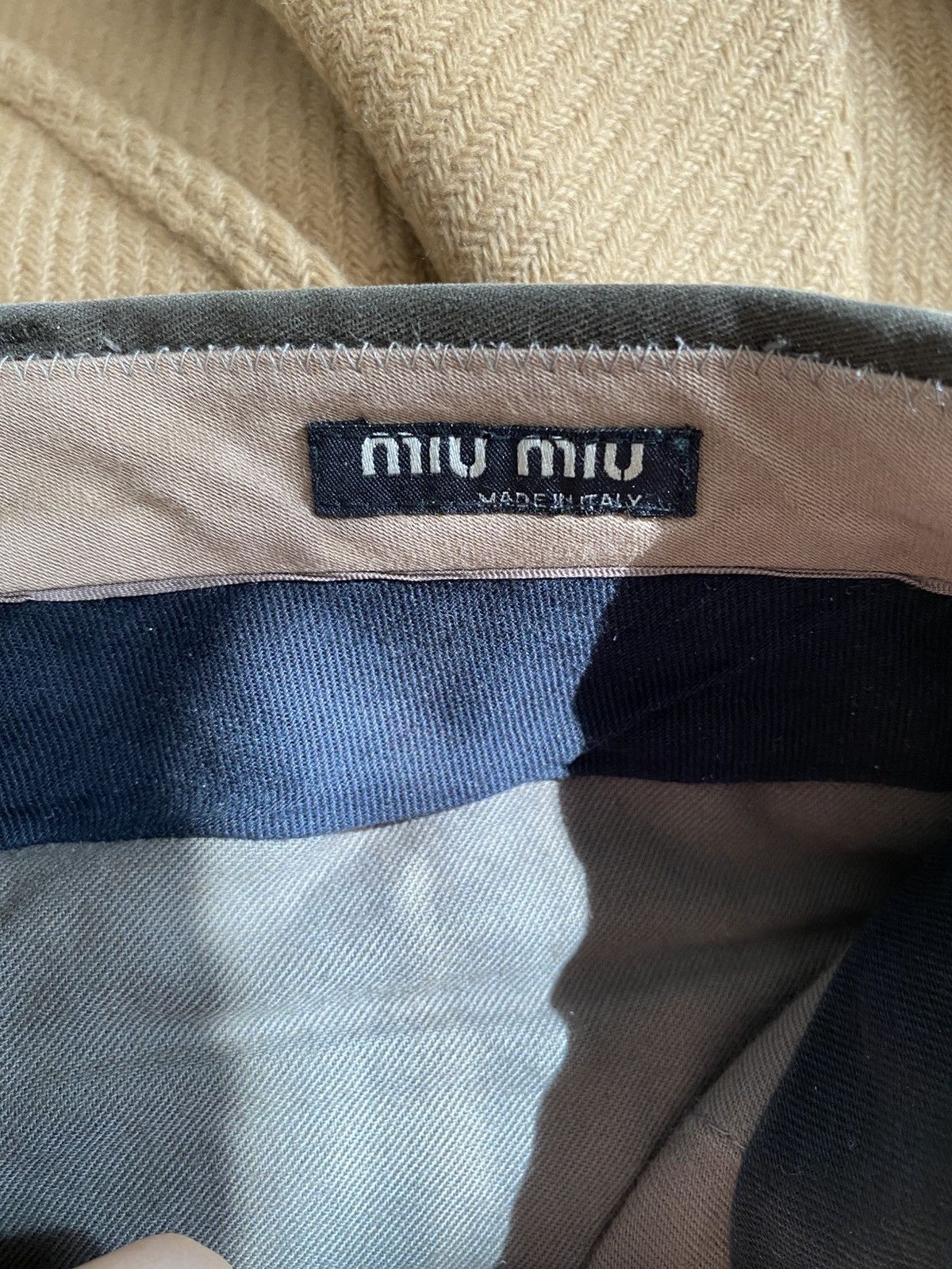 Miu Miu Moleskin adjustible waist buckled strap trousers Size US 30 / EU 46 - 8 Thumbnail