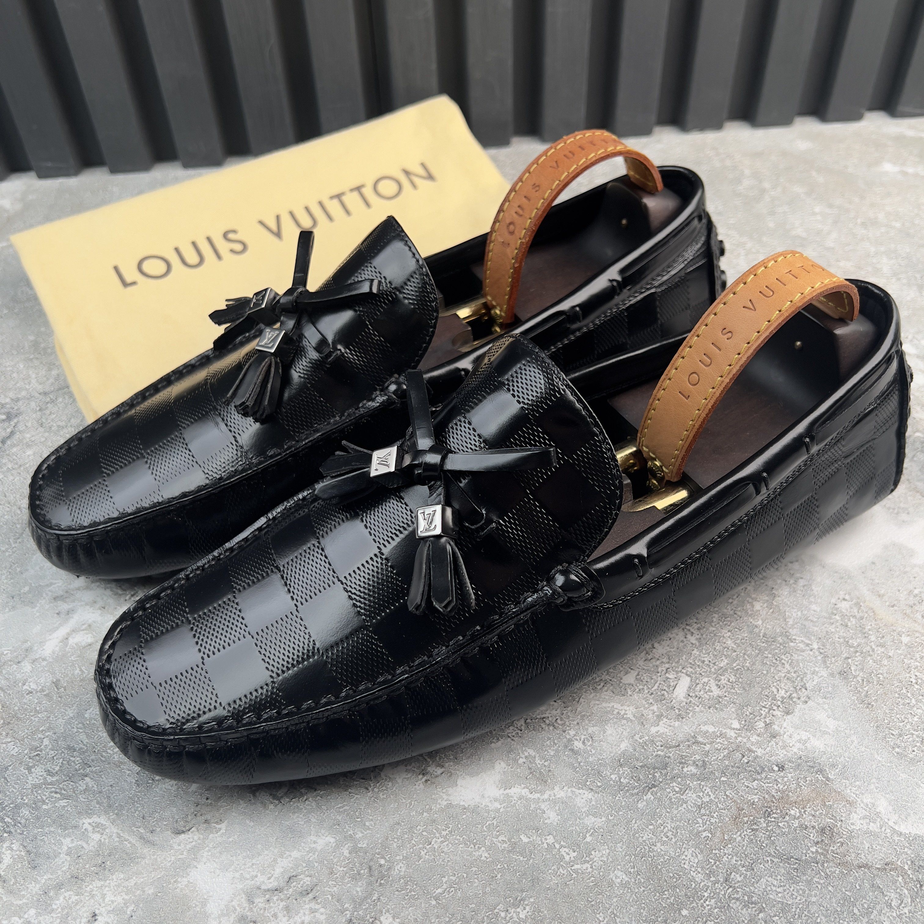 Louis Vuitton Arizona Damier Tasseled Driving Moccasins Size US 8 / EU 41 - 1 Thumbnail