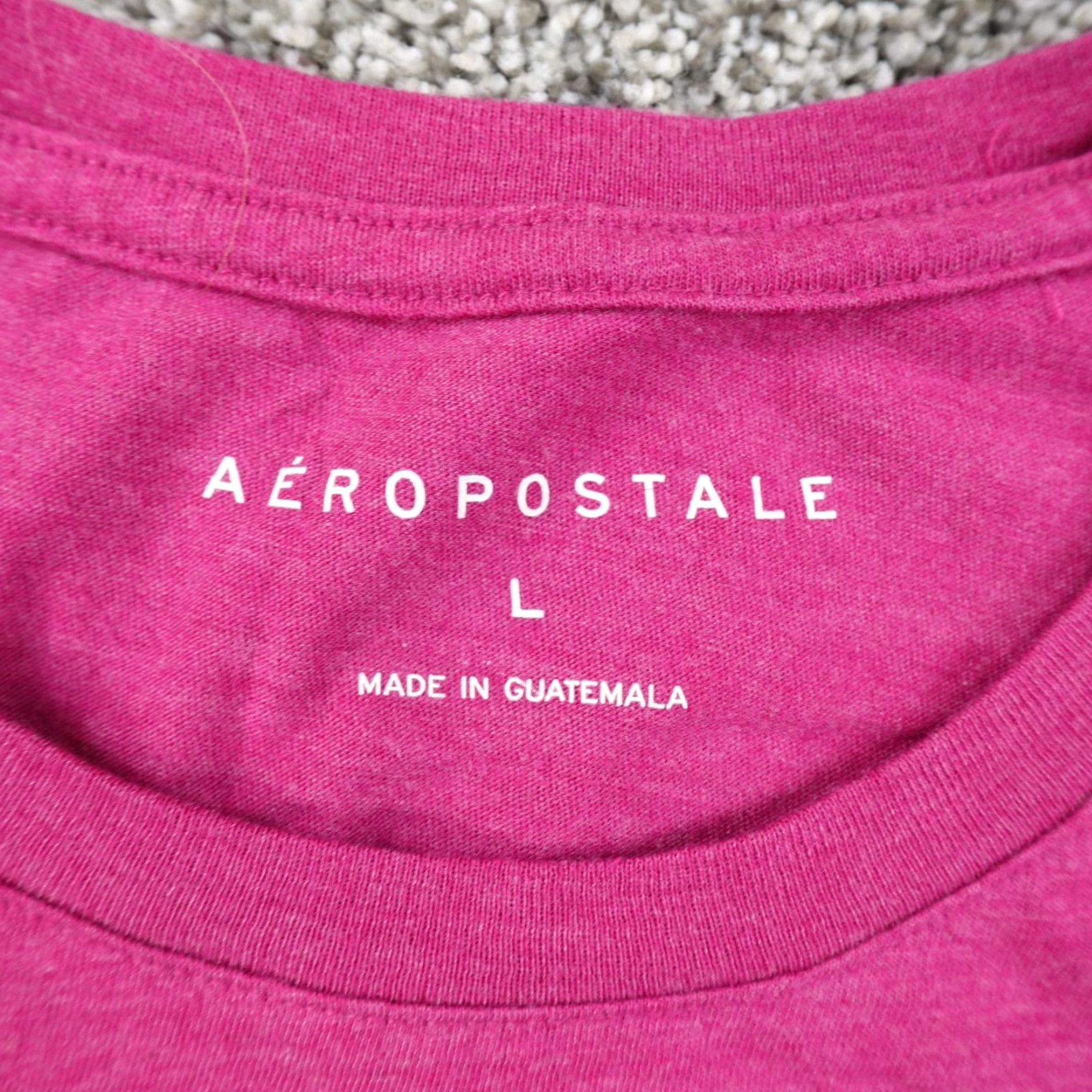 Vintage Aero Shirt Womens L Pink Purple Aero Logo Casual Preppy Short Sleeve T-Shirt Size L / US 10 / IT 46 - 4 Thumbnail