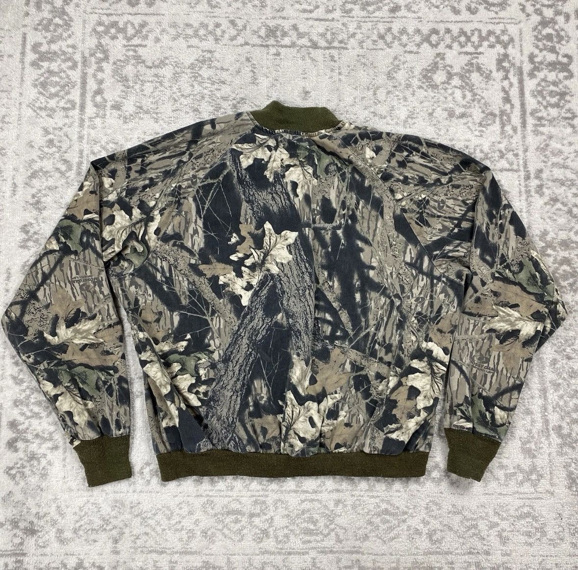 Mossy Oaks Mossy Oak Leaf Camouflage Bomber Jacket Mens USA Snap 2XL Size US XXL / EU 58 / 5 - 6 Thumbnail