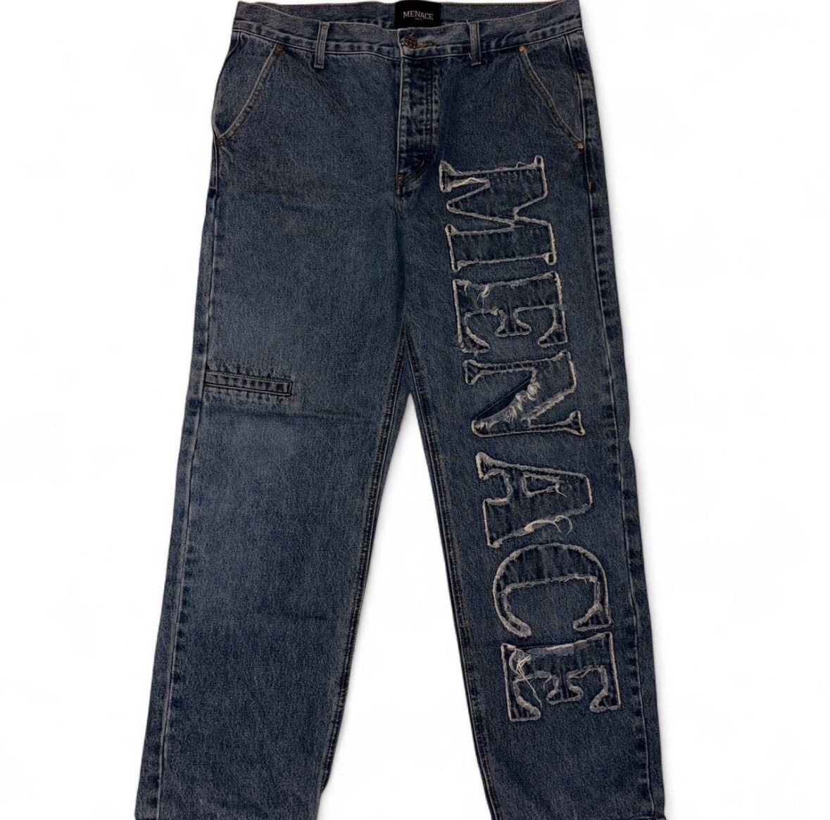 Menace menace stencil jeans Size US 34 / EU 50 - 1 Thumbnail