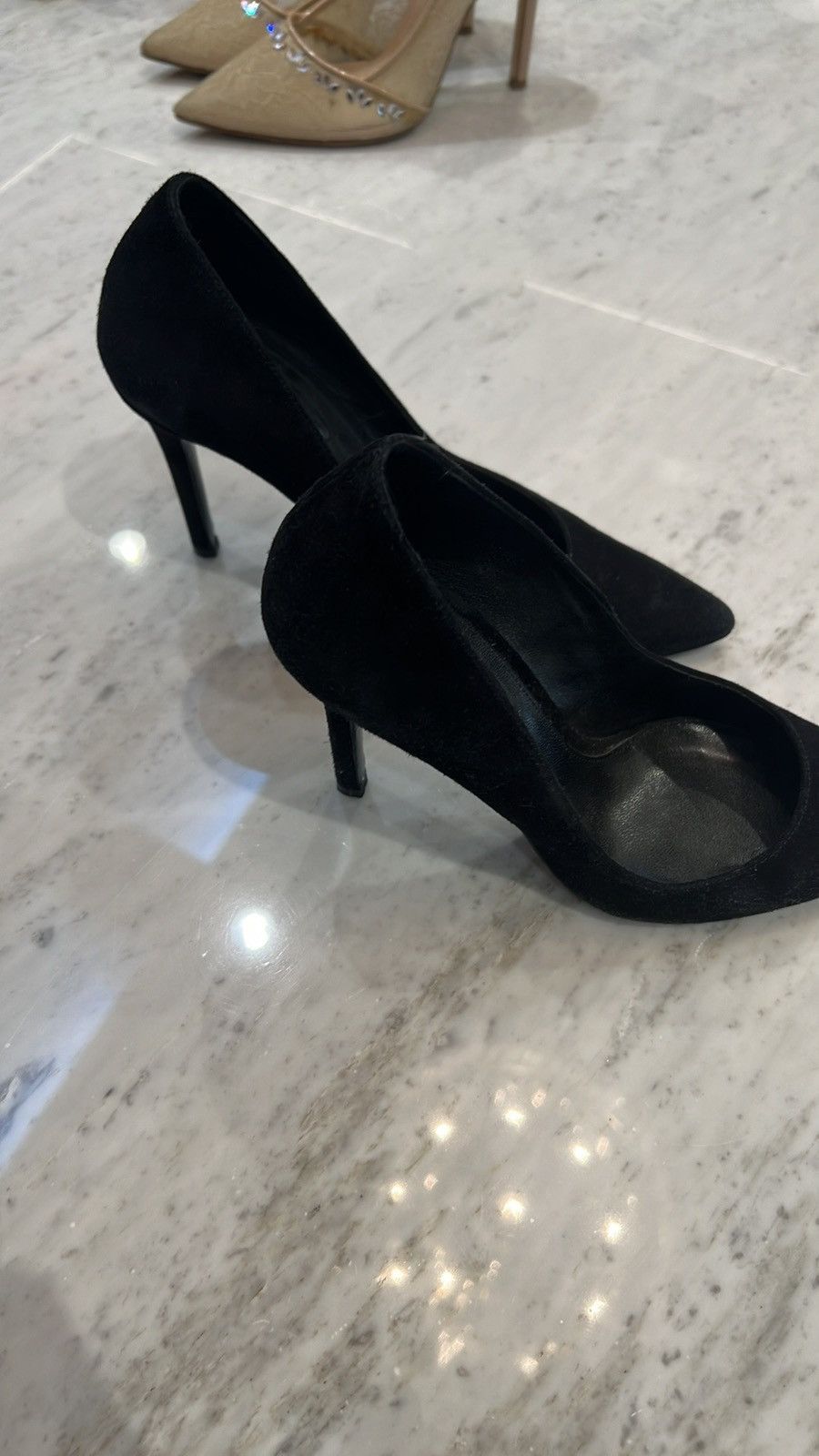 The Kooples Sued Black classic pumps Size US 6.5 / IT 36.5 - 10 Thumbnail
