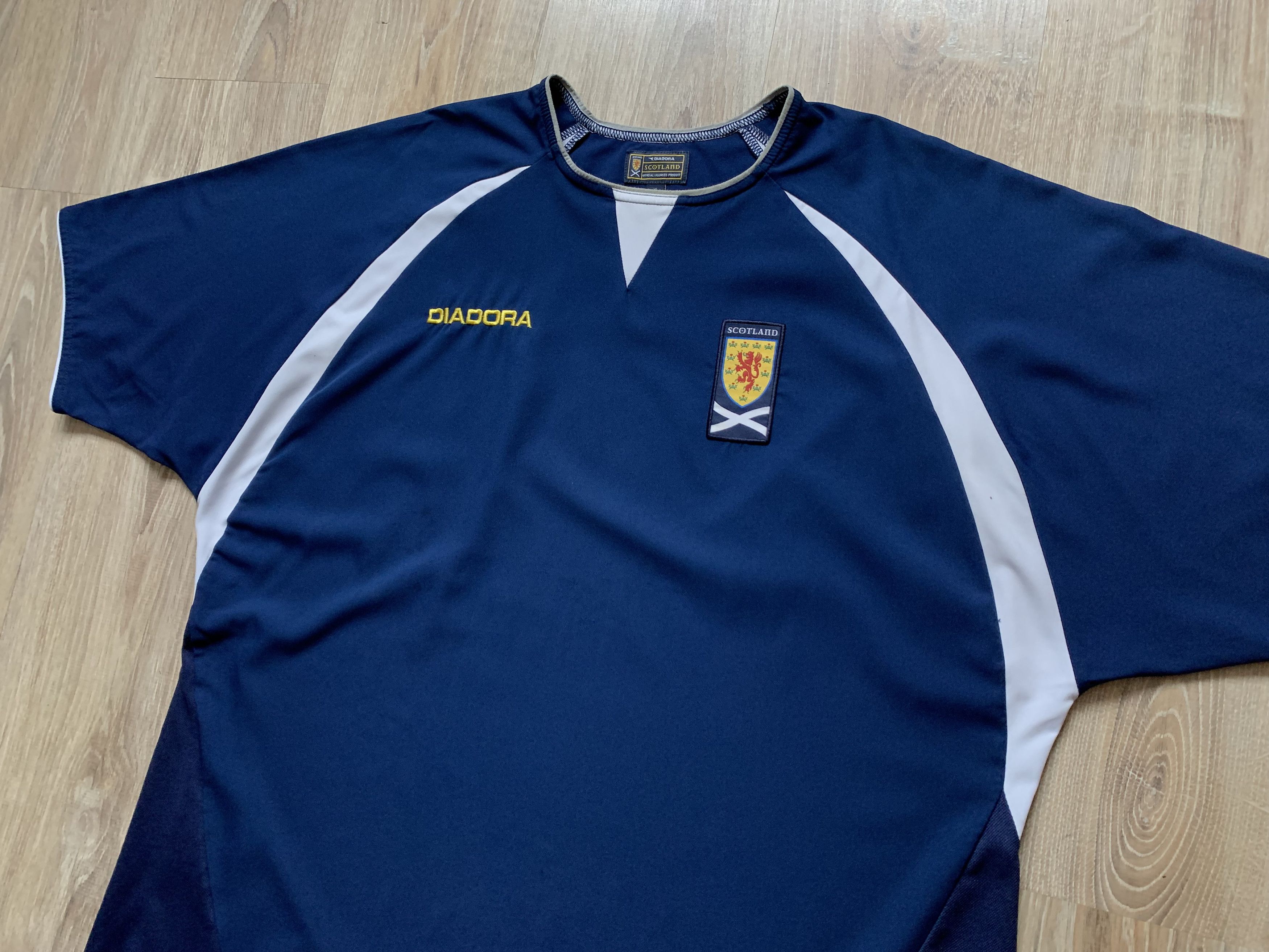 Diadora × Vintage Vintage Diadora Scotland Home Football Shirt 2003-2005 Size US XL / EU 56 / 4 - 4 Thumbnail