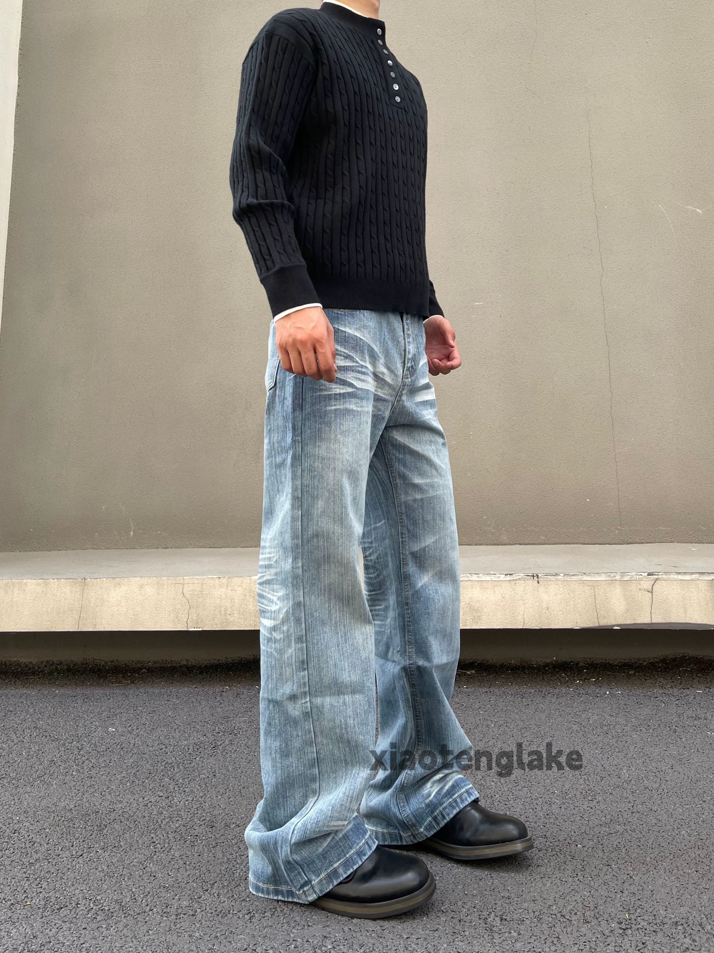 xtl utility washed faded cleanfit yuppie bootcut jeans