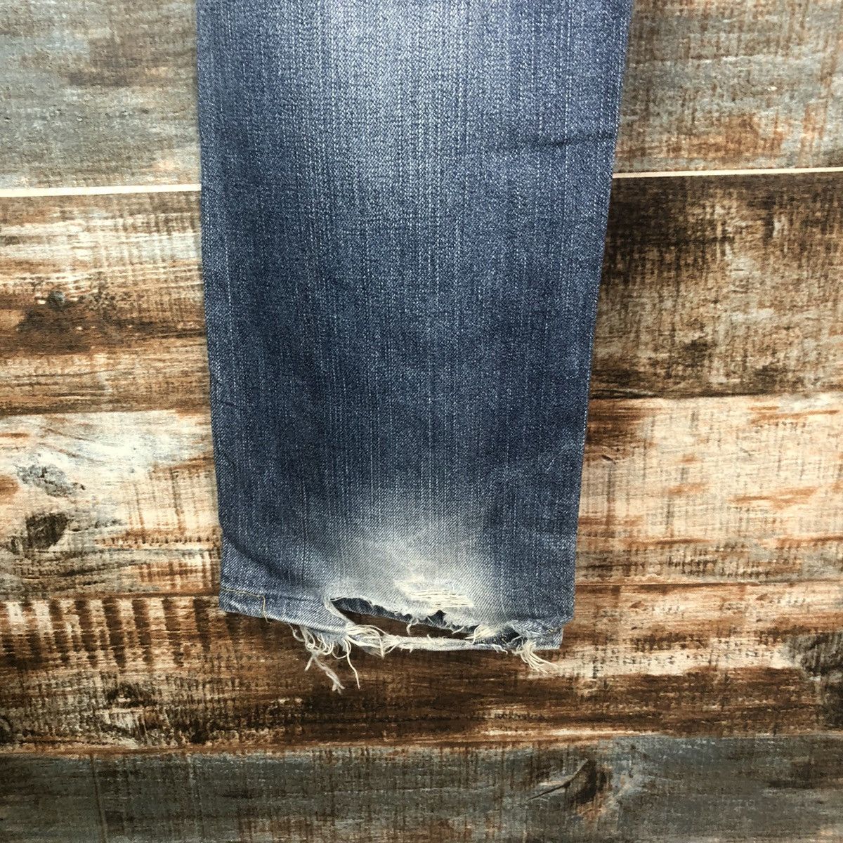 Levi's DL Levis 505 Blue Distressed Denim Pants #C299 Size US 32 / EU 48 - 21 Thumbnail