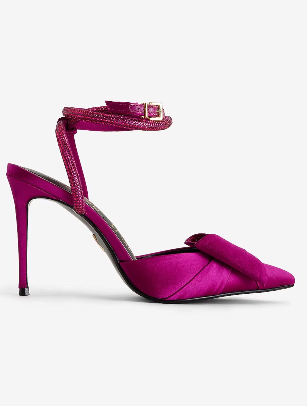 Express Rhinestone Bow Embellished Strap Pumps-EXPRESS BRAND- Size US 7 / IT 37 - 3 Thumbnail