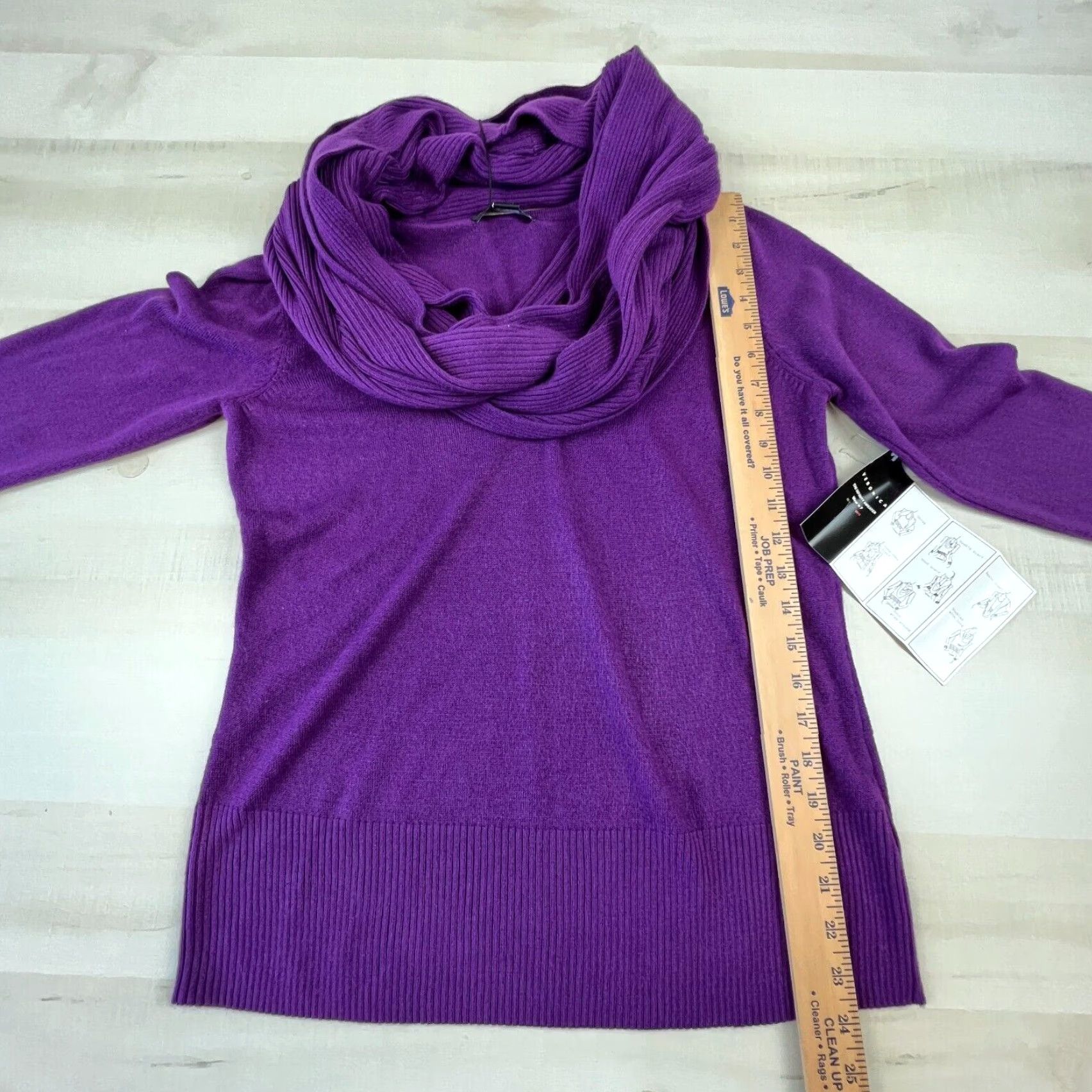 Vintage Designers Originals Women's Large Purple Pullover Sweater Veronica Infinity Style Size L / US 10 / IT 46 - 6 Thumbnail