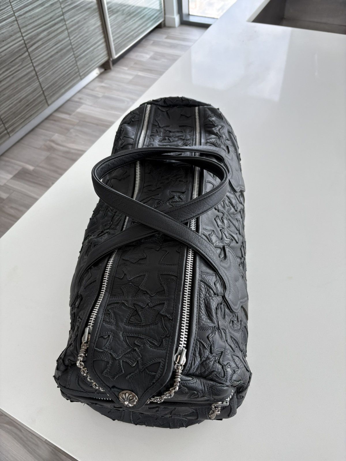 Chrome Hearts CHROME HEARTS BLACK CROSS DUFFLE Size ONE SIZE - 3 Thumbnail