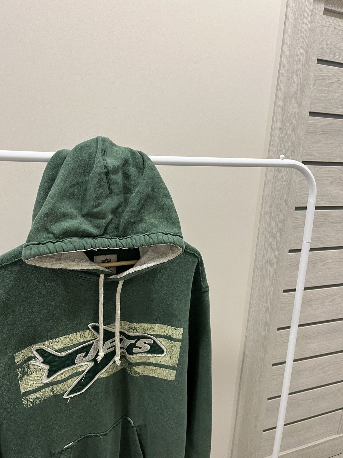 NFL Vintage 90s New York Y2K Jets Hoodie Green USA Size US XL / EU 56 / 4 - 2 Thumbnail