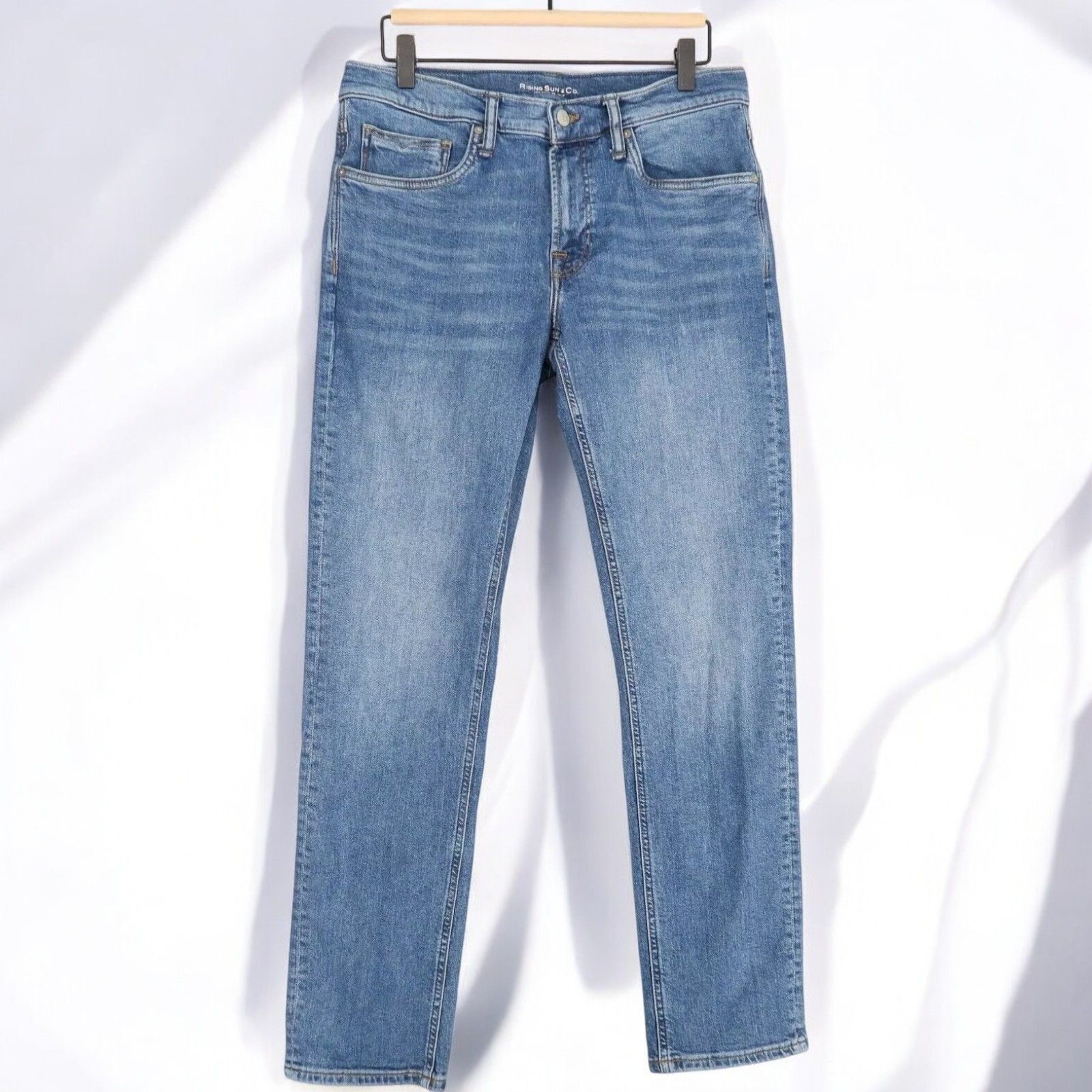Rising Sun & Co. Rising Sun & Co Mens Repreve Slim Fit RCore Jeans 29x34 Size US 29 - 2 Thumbnail