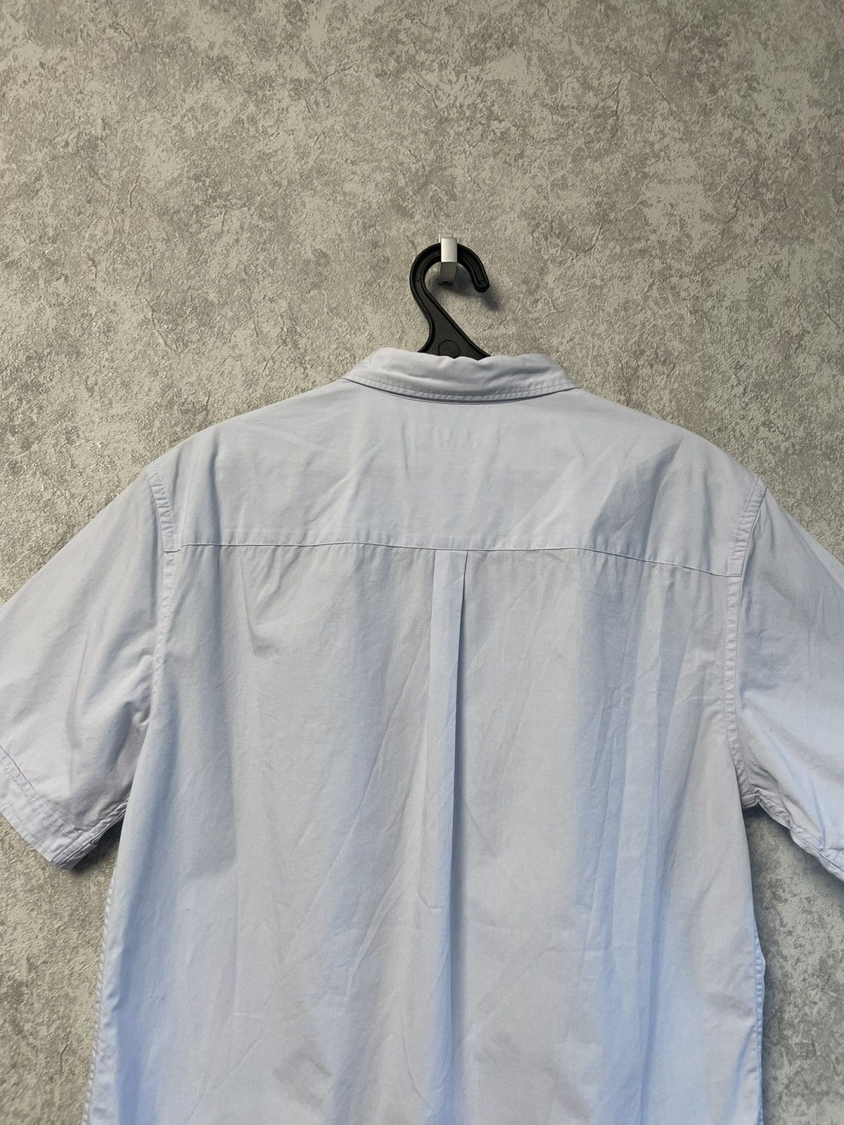 Allsaints Allsaints Blue Cotton Short Sleeve Button Up Shirt Size US M / EU 48-50 / 2 - 13 Thumbnail