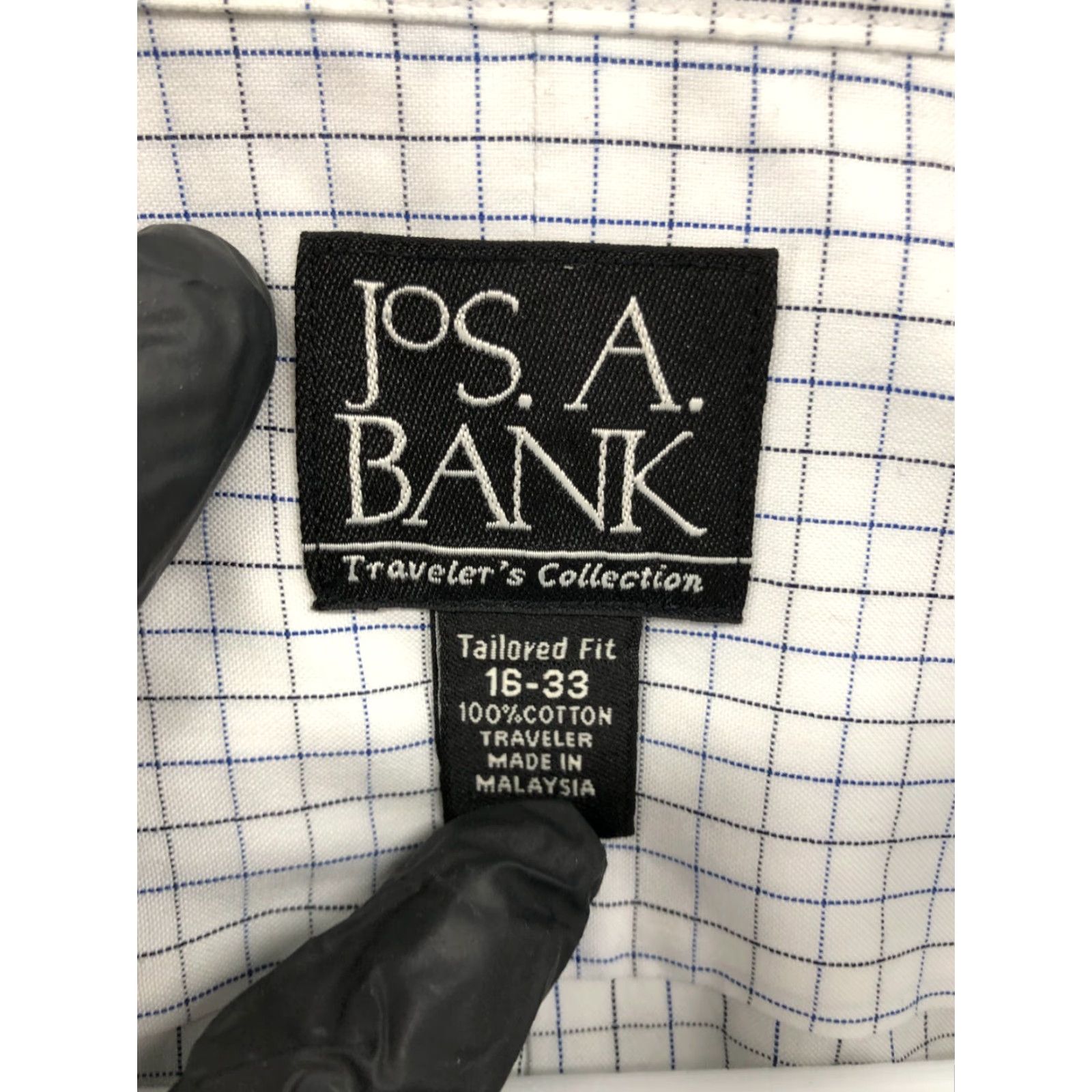 Jos. A. Bank Jos. A. Bank Travelers Collection Shirt Mens 16 33 Long Sleeve Button-Down White Check Vintage No Size US L / EU 52-54 / 3 - 6 Thumbnail
